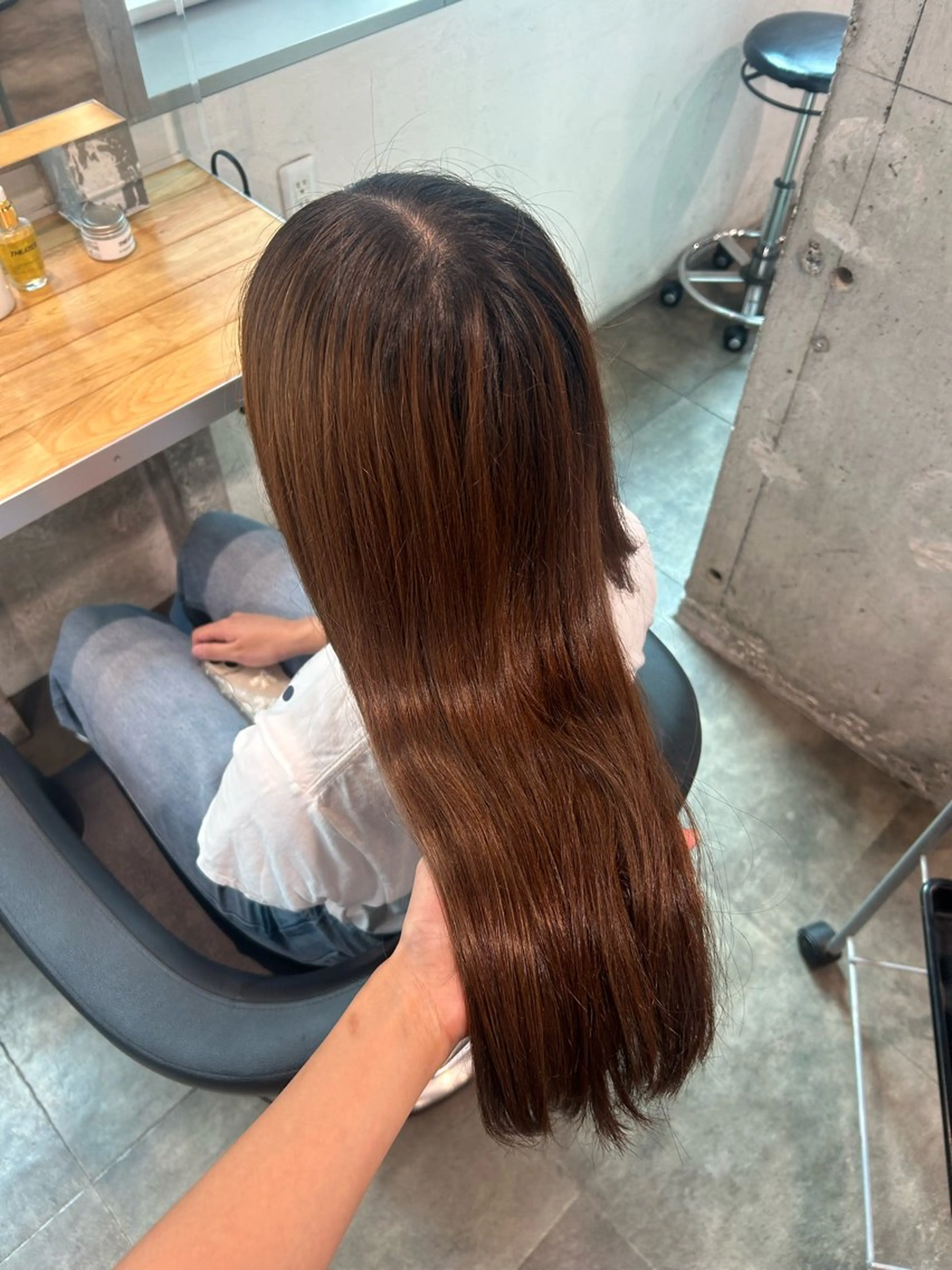 カラー ヘアカラー ヘアセット 🤍ベージュ/透明感 韓国ヘア/まりん🤍のヘアスタイル