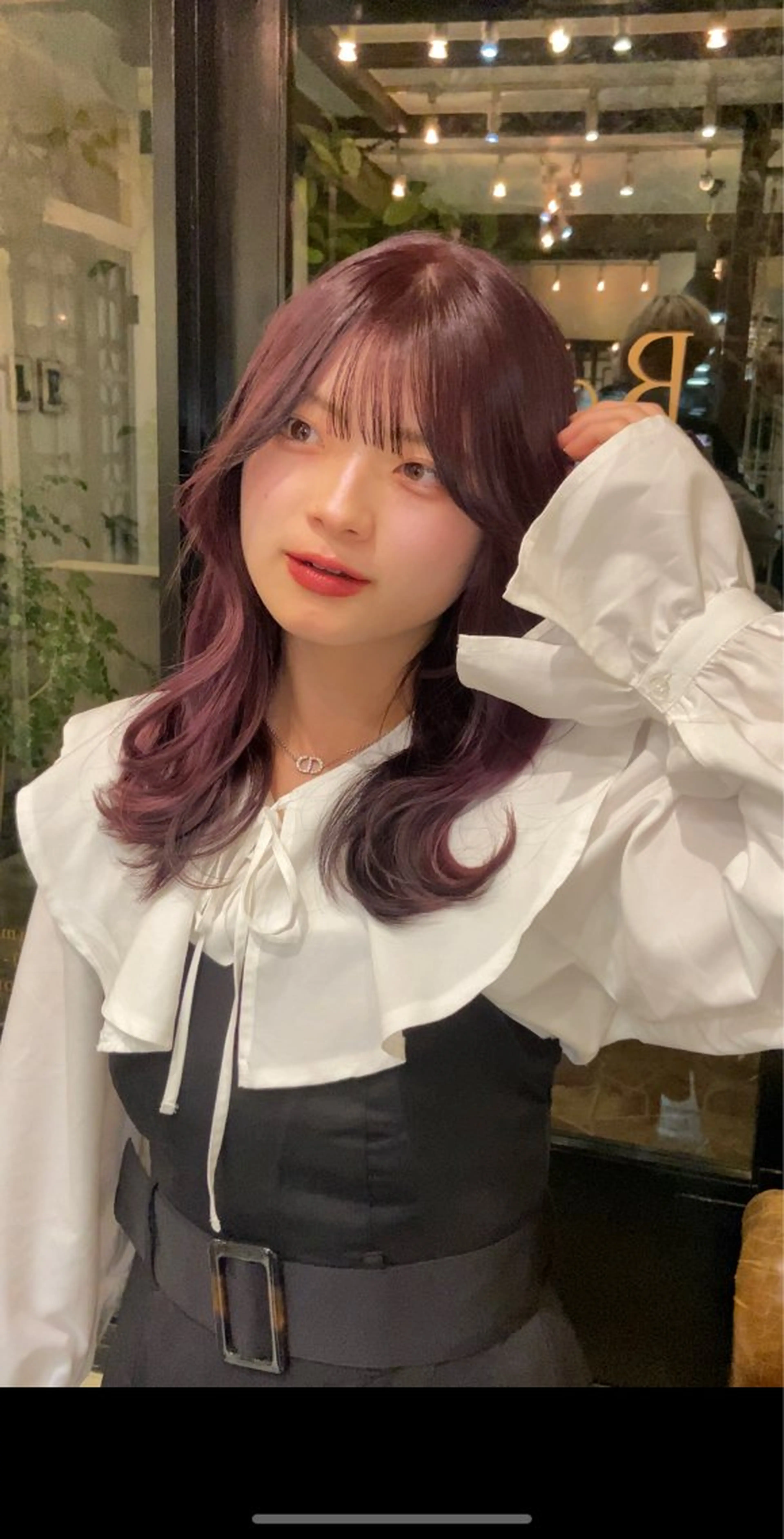 ロング カラー ブリーチ ブリーチなしカラー ピンクカラー カット ヘアカラー トリートメント ダメージレス美容師 🌱水島侑理のヘアスタイル