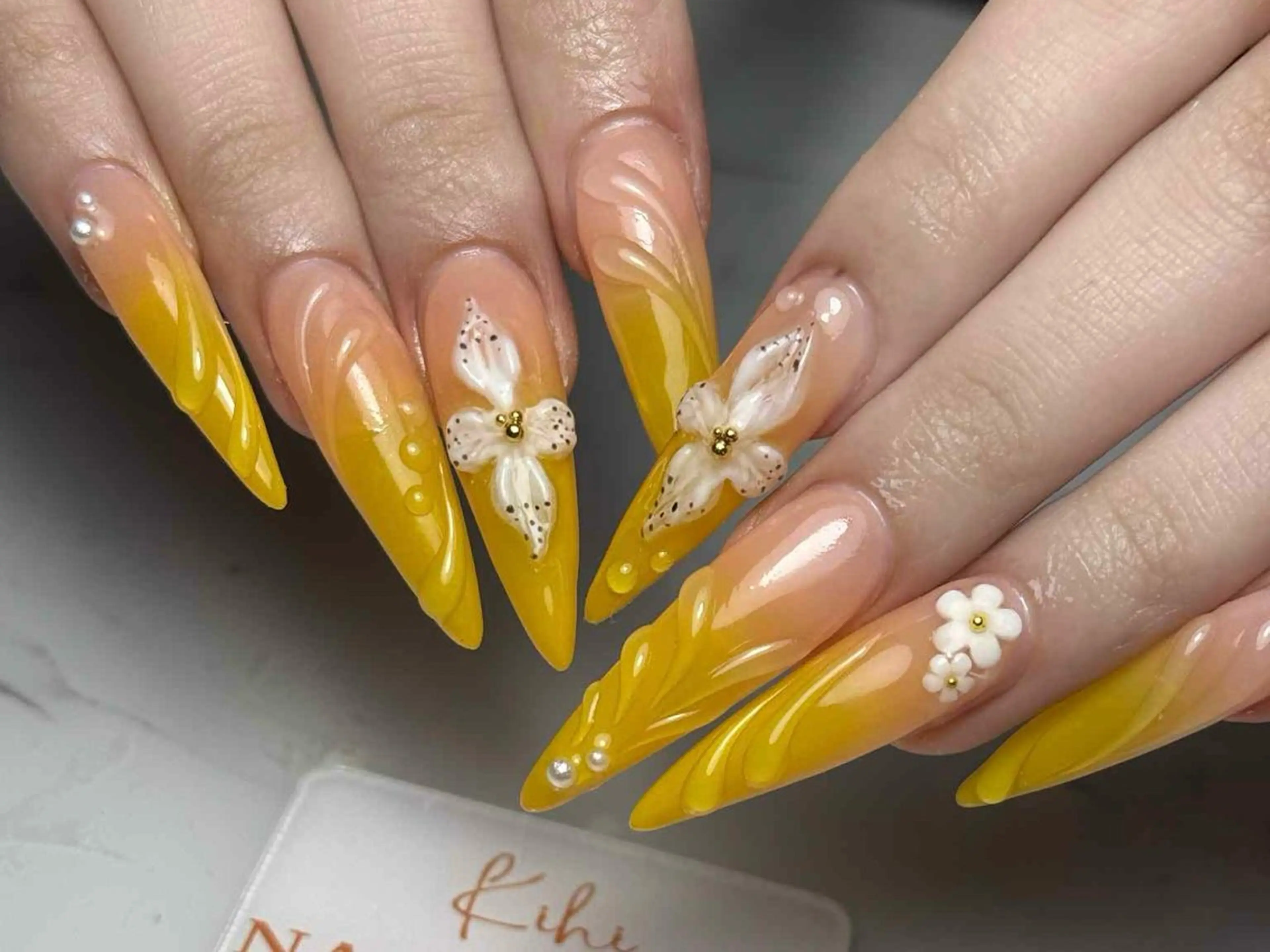 ネイル アートネイル フレンチネイル ジェルネイル グラデーション 韓国ネイル Nail Salon Kihi さくらのネイルデザイン