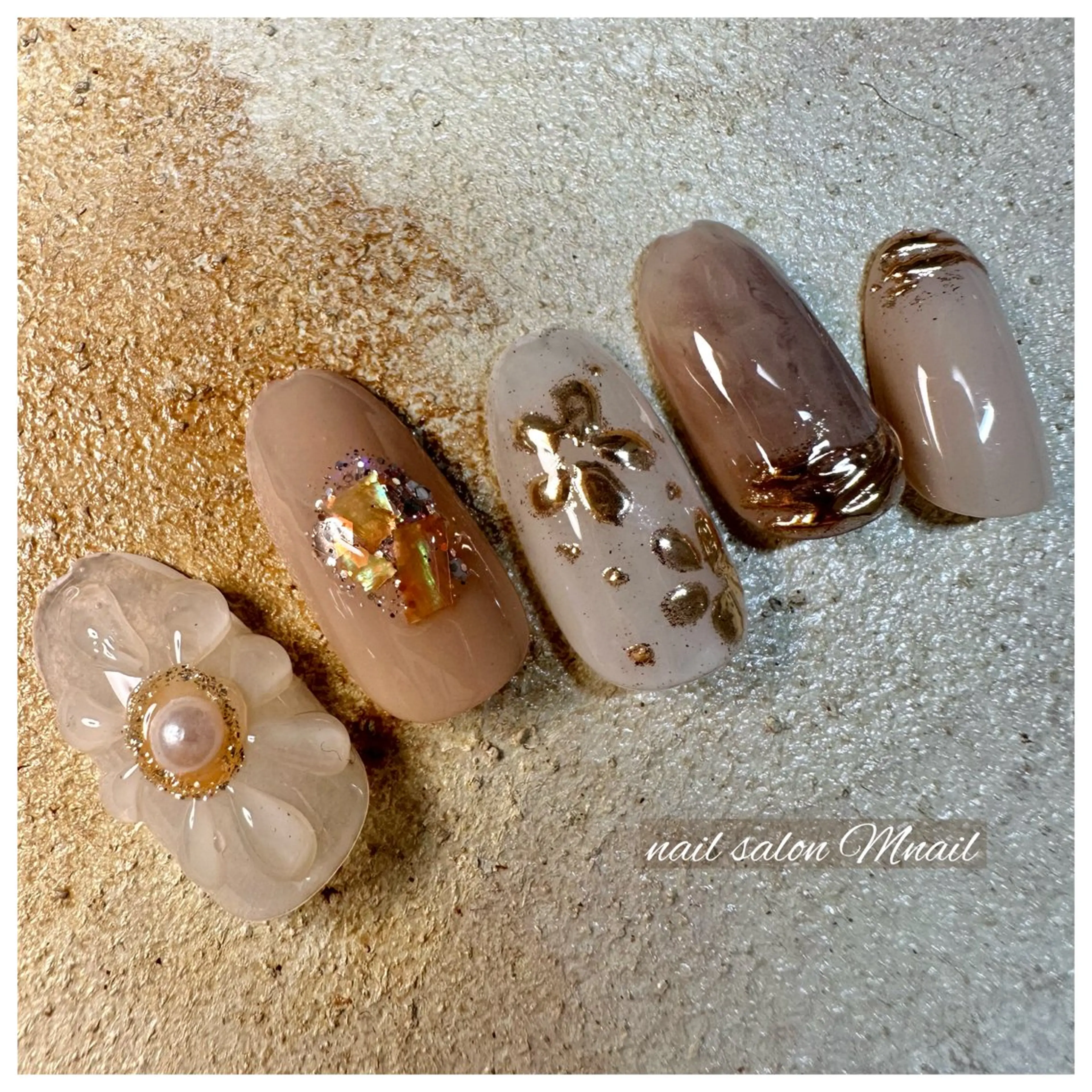 ネイル ニュアンスネイル ハンドネイル ハンドケア Mnail ちひろのネイルデザイン