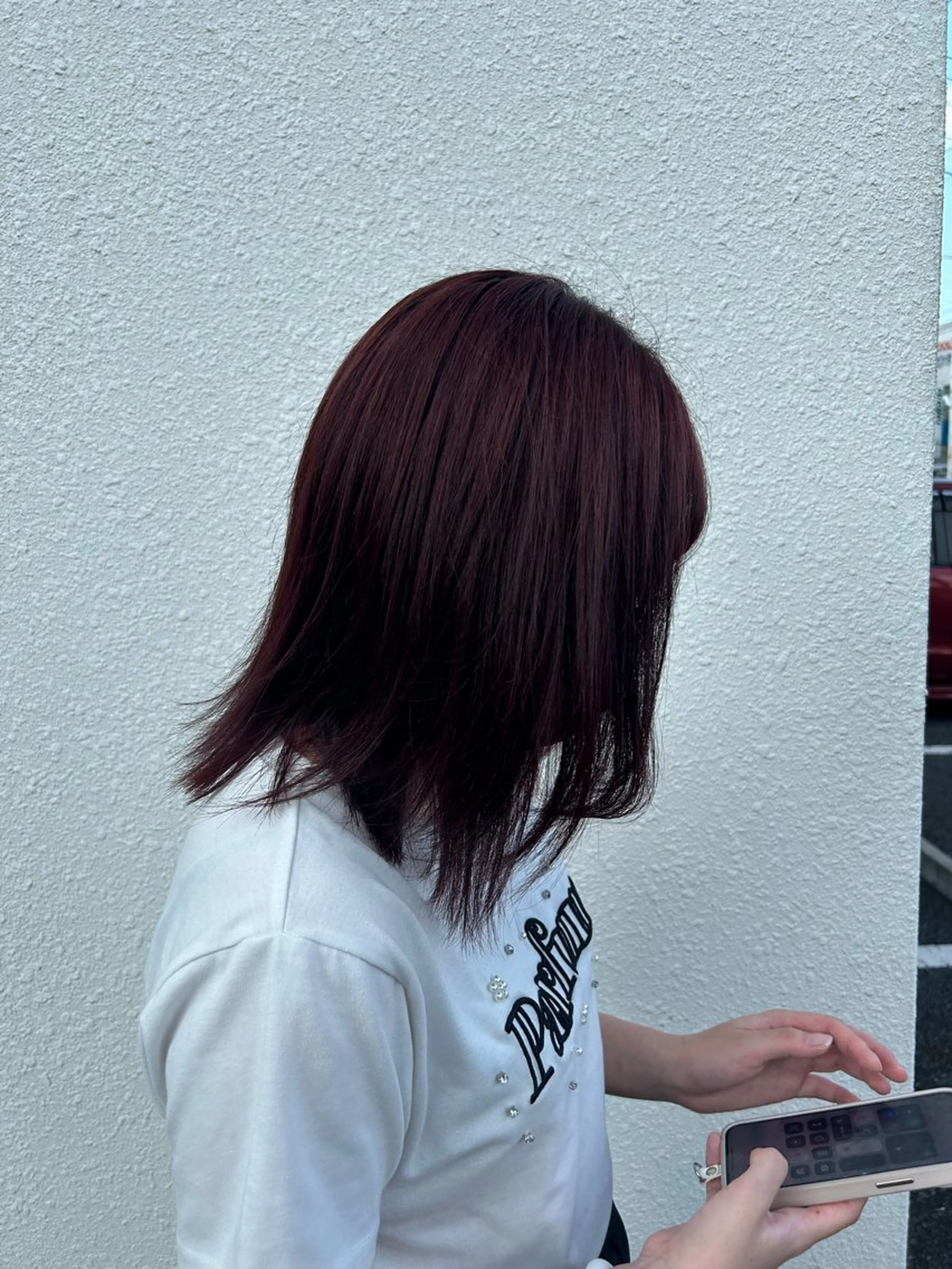 ミディアム カラー ブリーチ ヘアカラー 岩崎 玲花のヘアスタイル