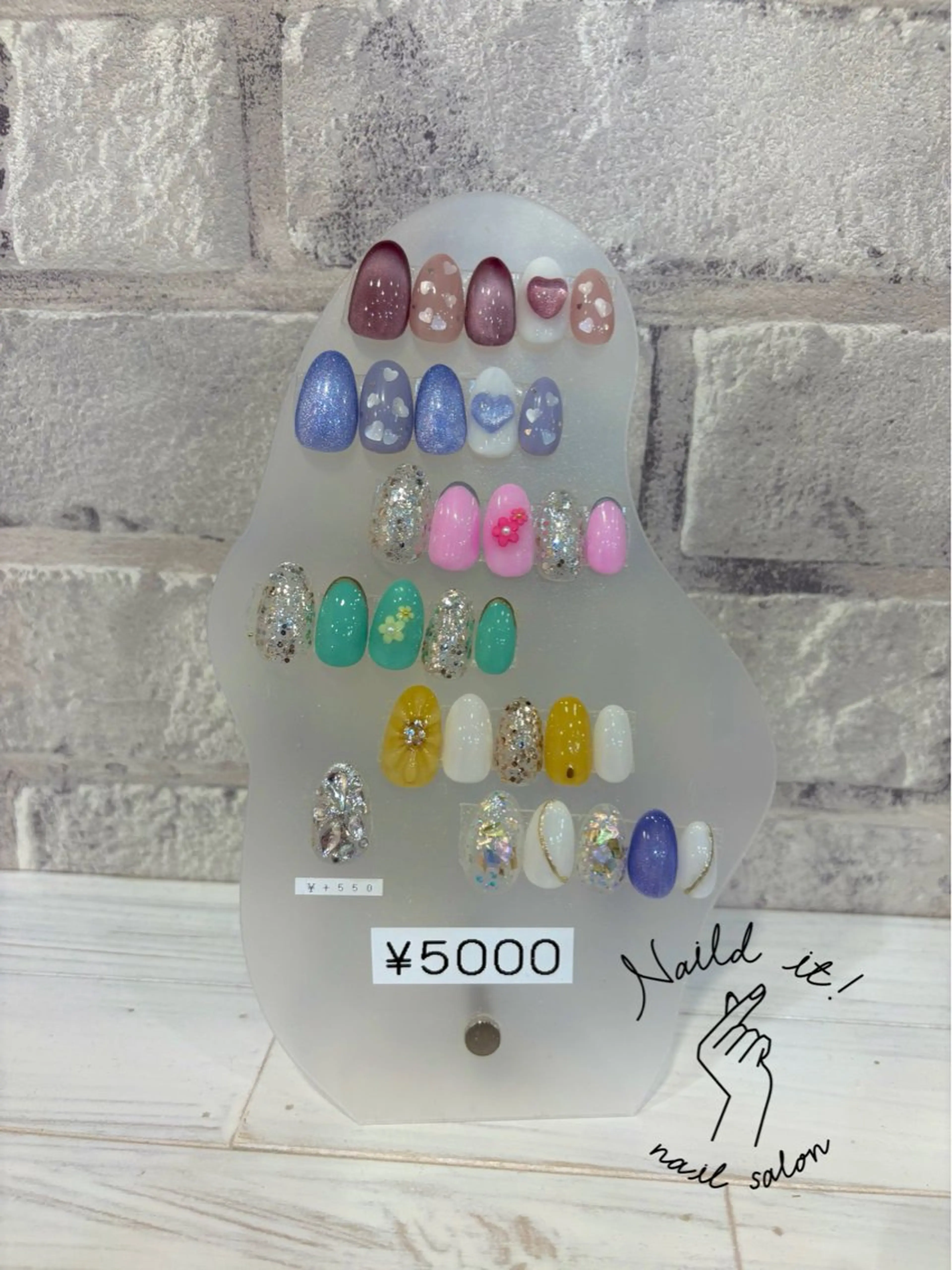 【Jrネイリスト】ハンドネイル♡定額デザイン(カラーチェンジok♡マグネット・フラッシュは+¥110/本)¥5,000の写真
