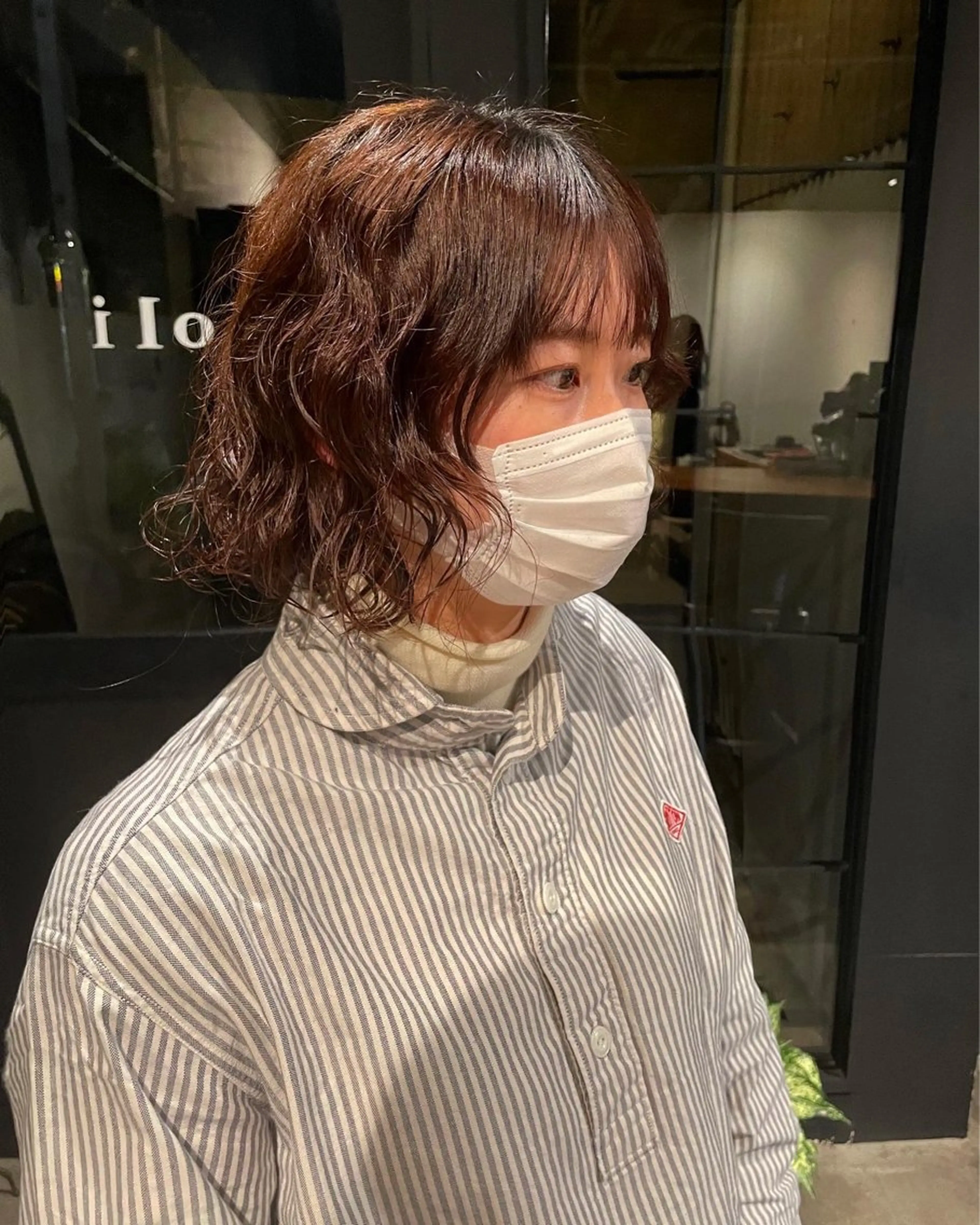 ショート パーマ カット パーマ トリートメント ボブ／パーマ指名 No. 1🍃れんとのヘアスタイル