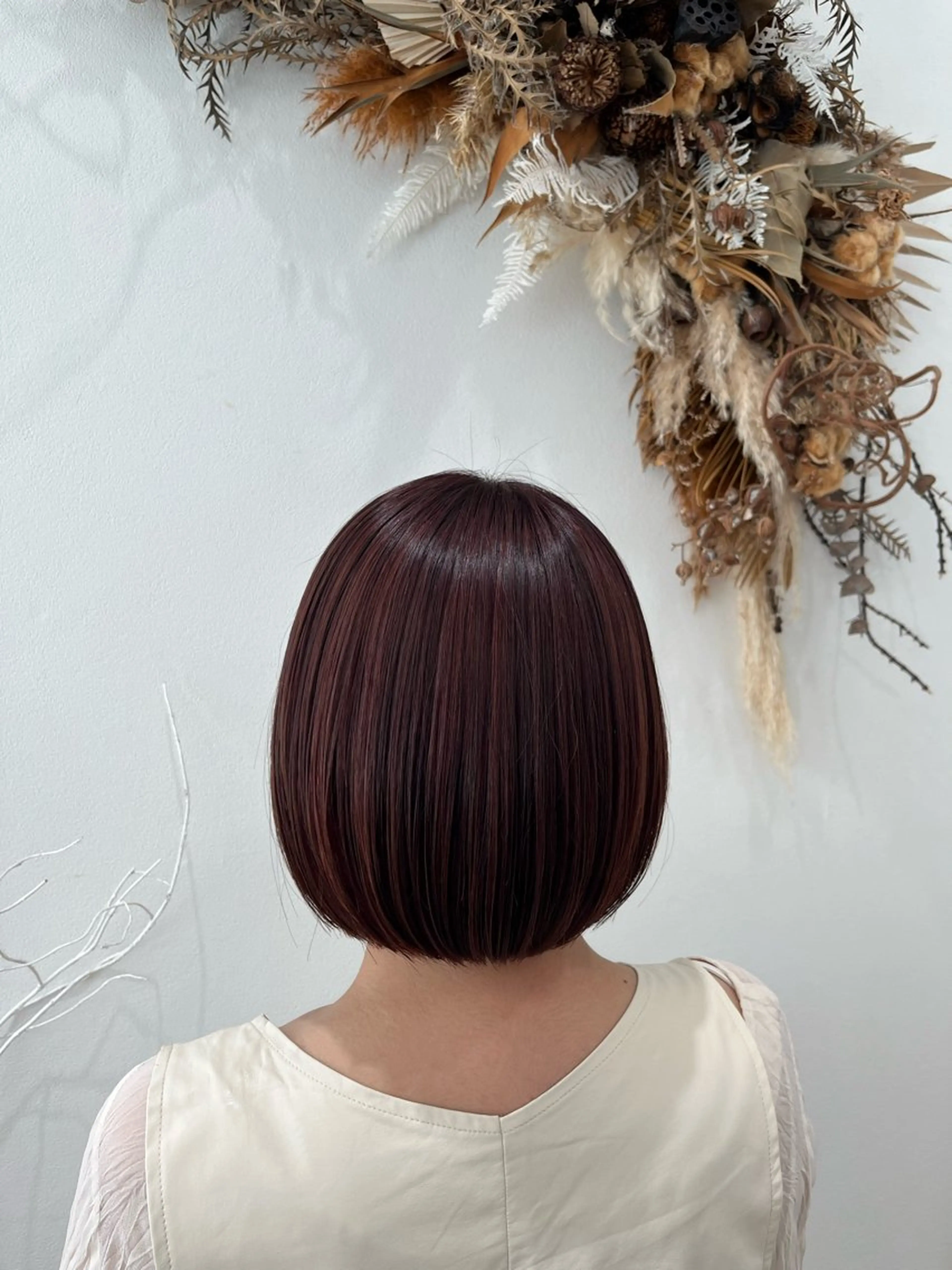 カラー ハイライトカラー ボブ bisou hair スガノ　カヤノのヘアスタイル