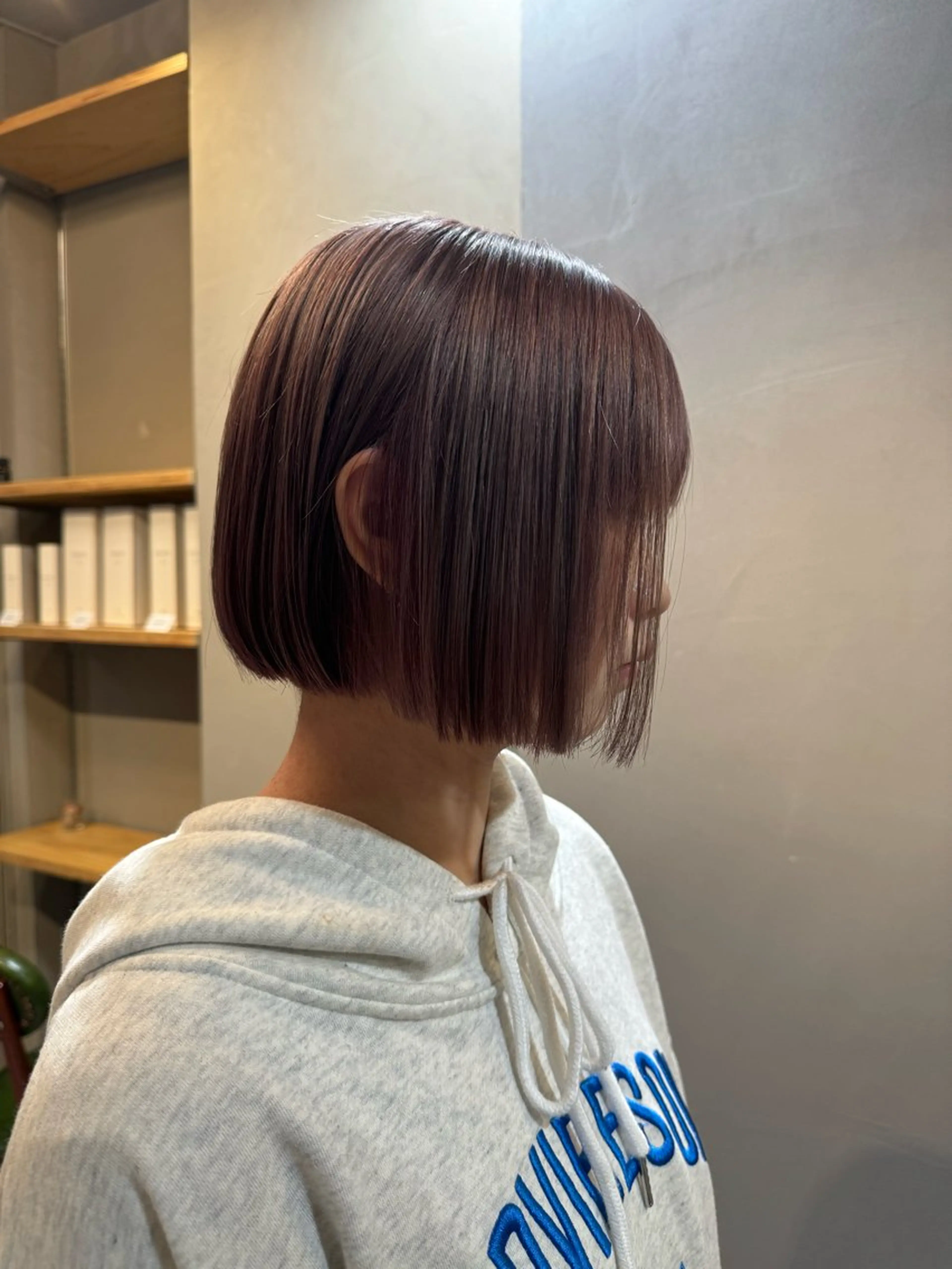 ショート カラー ブリーチ ボブ 神戸ボブ✂️ ioe三宮/田 伸佳のヘアスタイル
