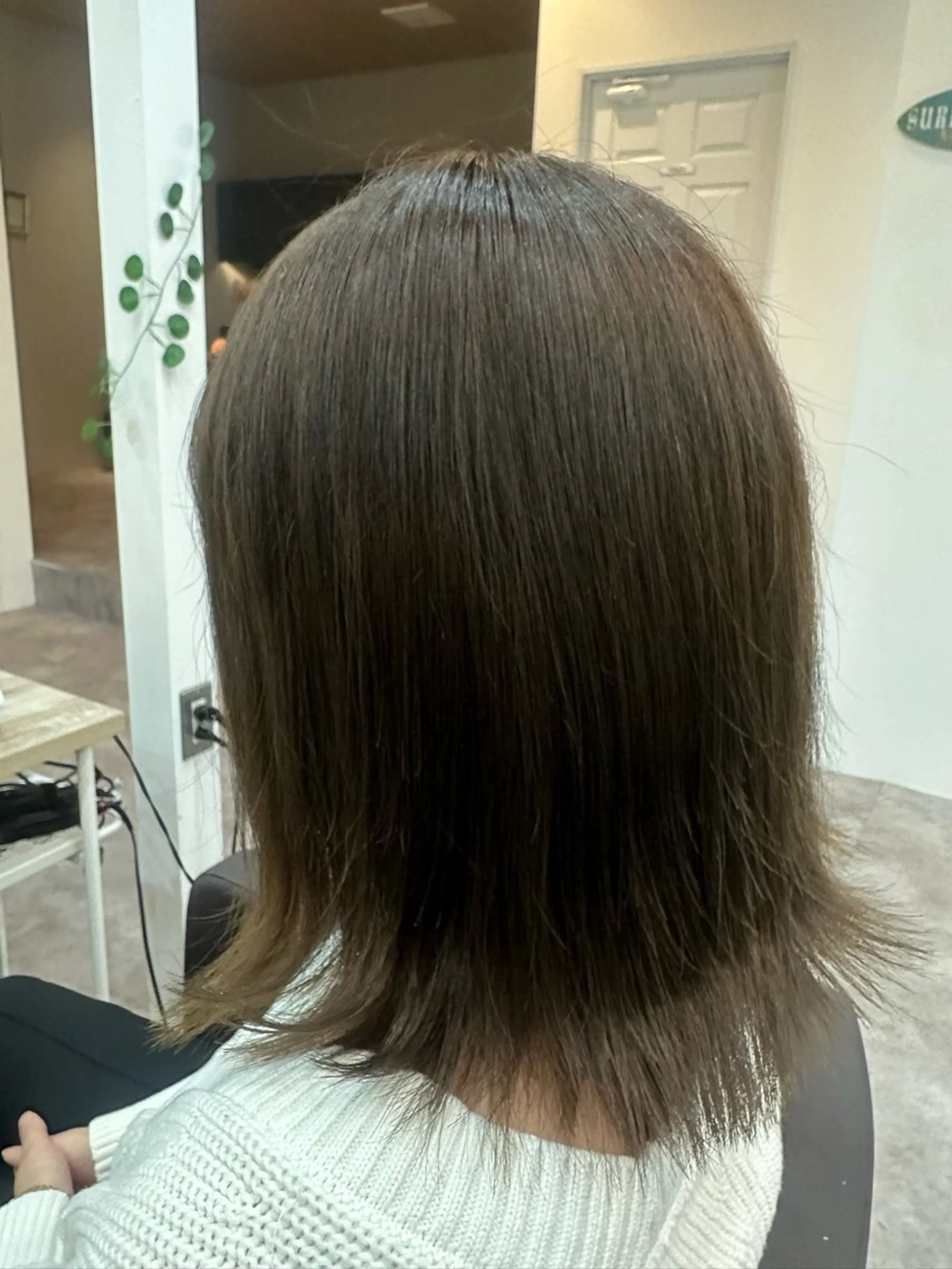 カラー ベージュカラー ダブルカラー オリーブベージュ 縮毛矯正 ヘアカラー Agu hair muta 大牟田所属・Agu ゆうしょうのヘアスタイル