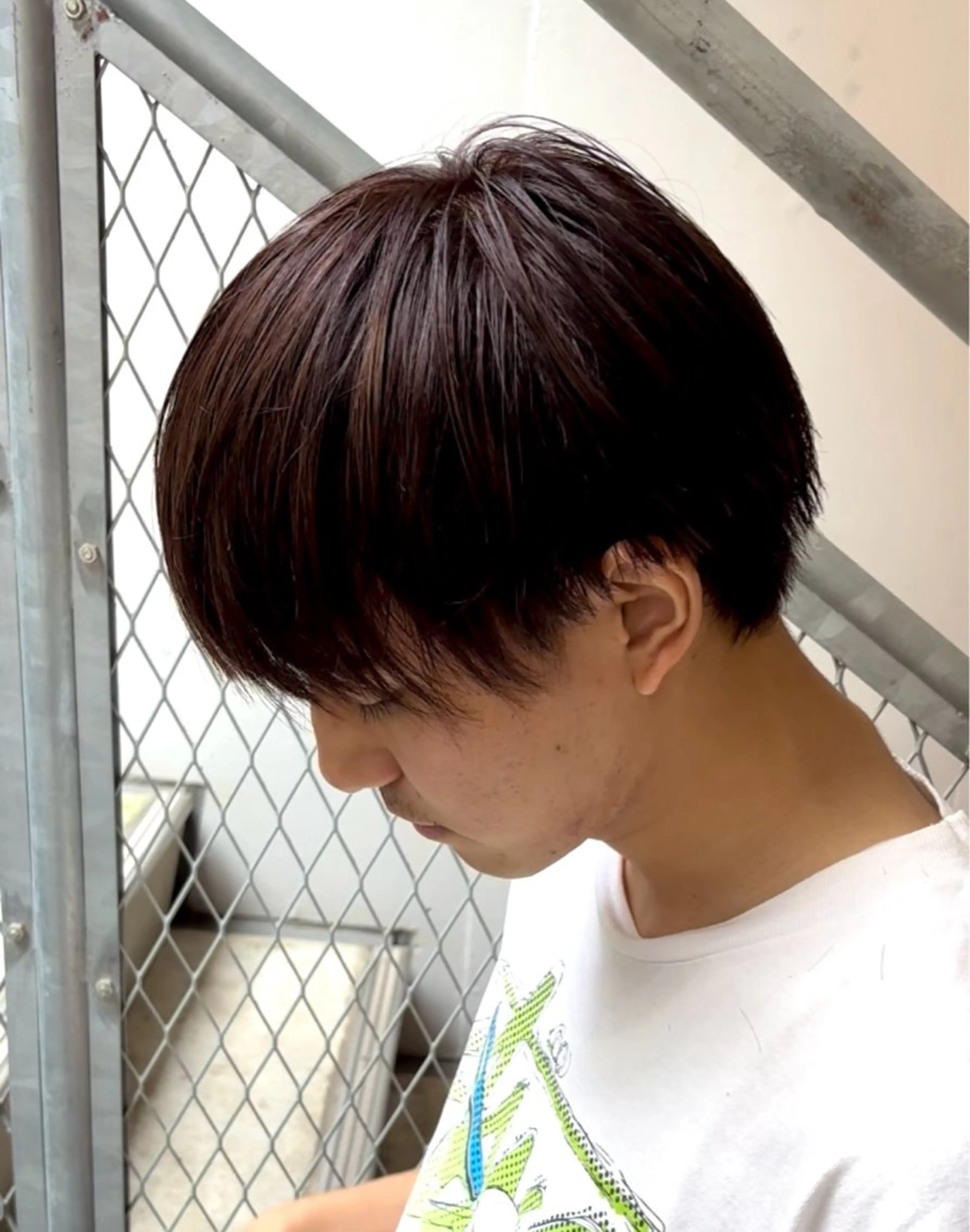 カラー メンズ メンズブリーチ ブリーチ ブリーチなしカラー 髪質改善ブリーチ 森崎雄斗のヘアスタイル