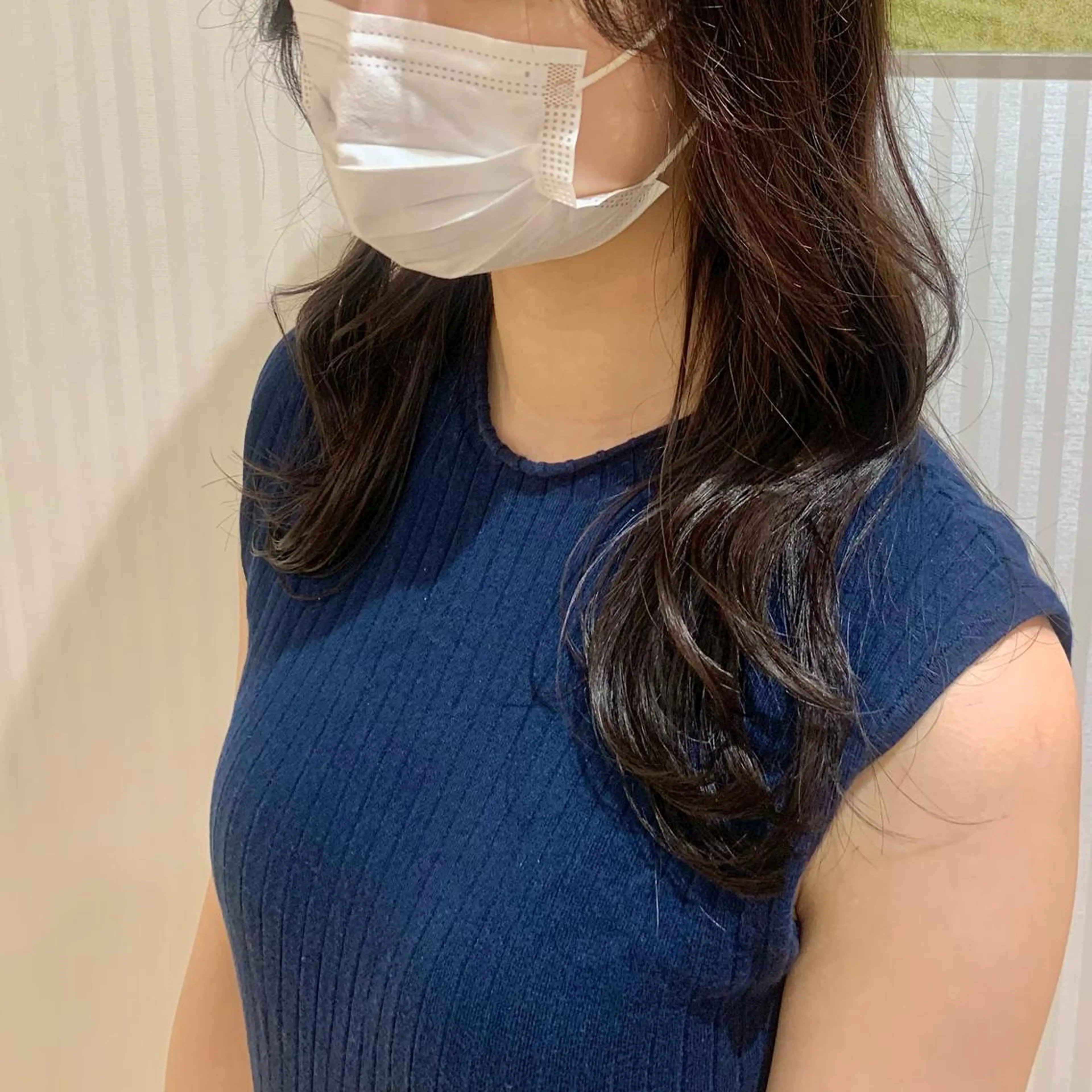 セミロング くびれヘア 韓国風ヘア 森野美咲🇰🇷 レイヤー/顔周りのヘアスタイル
