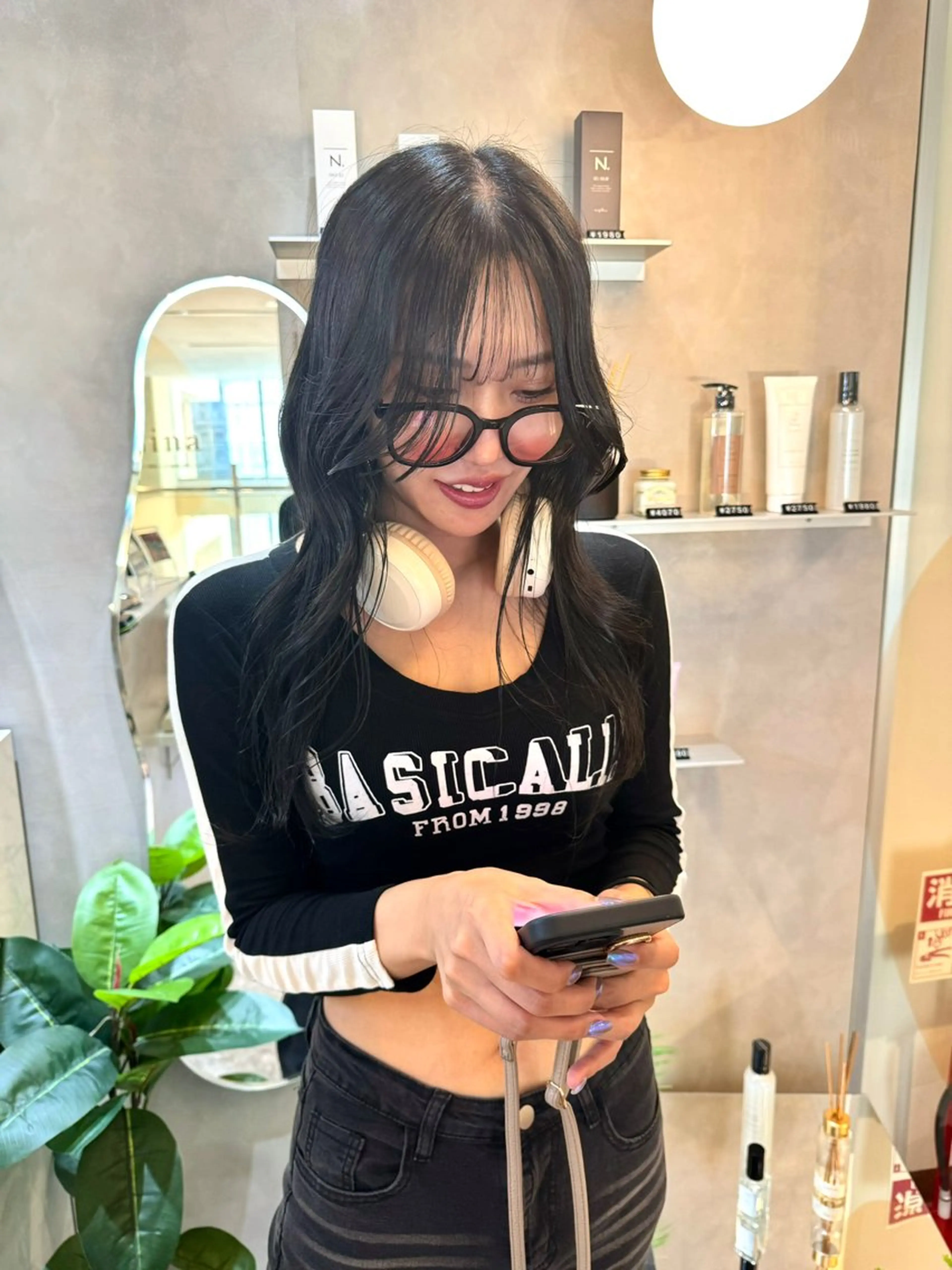 ロング カラー カット ヘアカラー トリートメント 韓国ヘア🇰🇷 松田光里のヘアスタイル