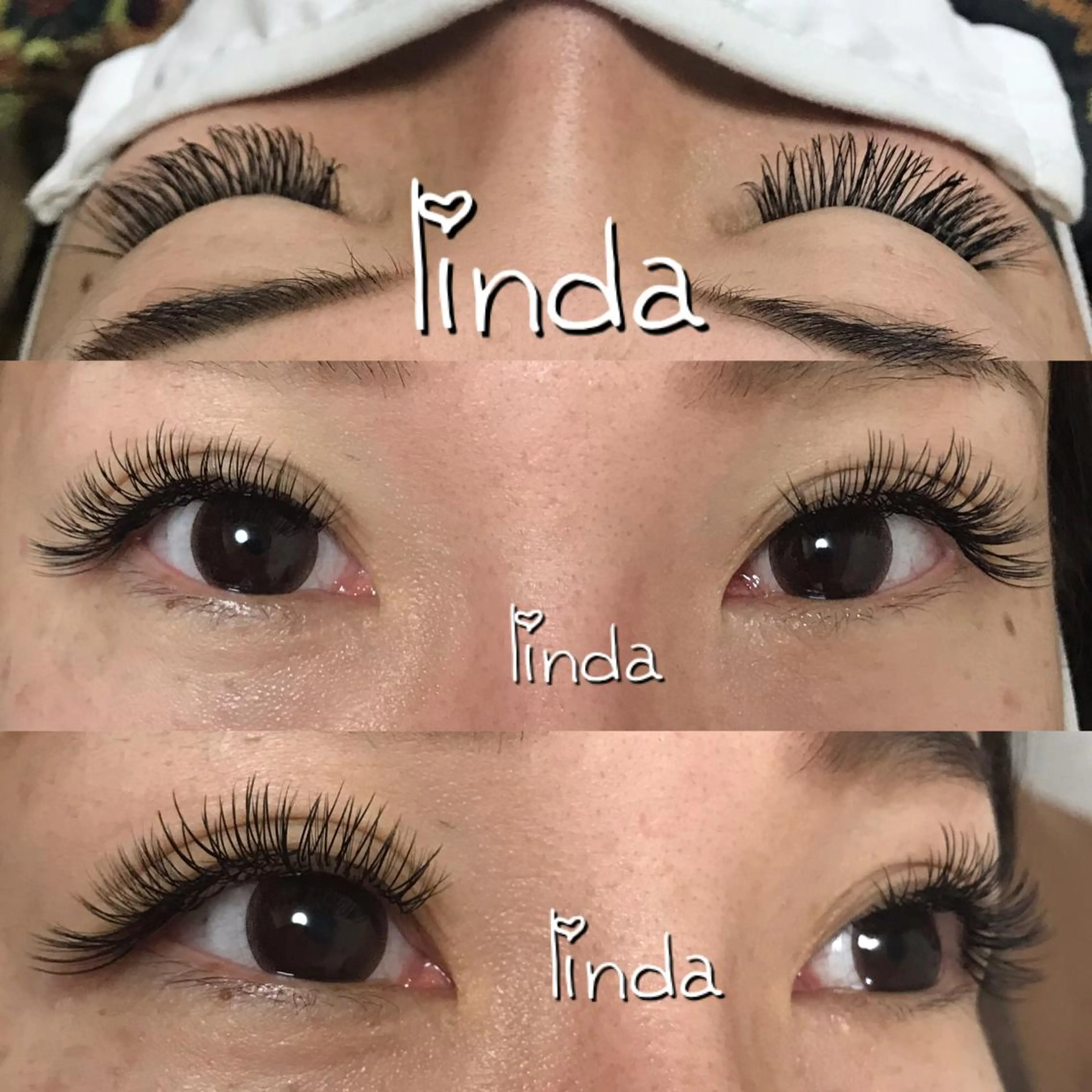 マツエク・マツパ 付け放題 フラットラッシュ ボリュームラッシュ linda lashesのマツエク・マツパデザイン