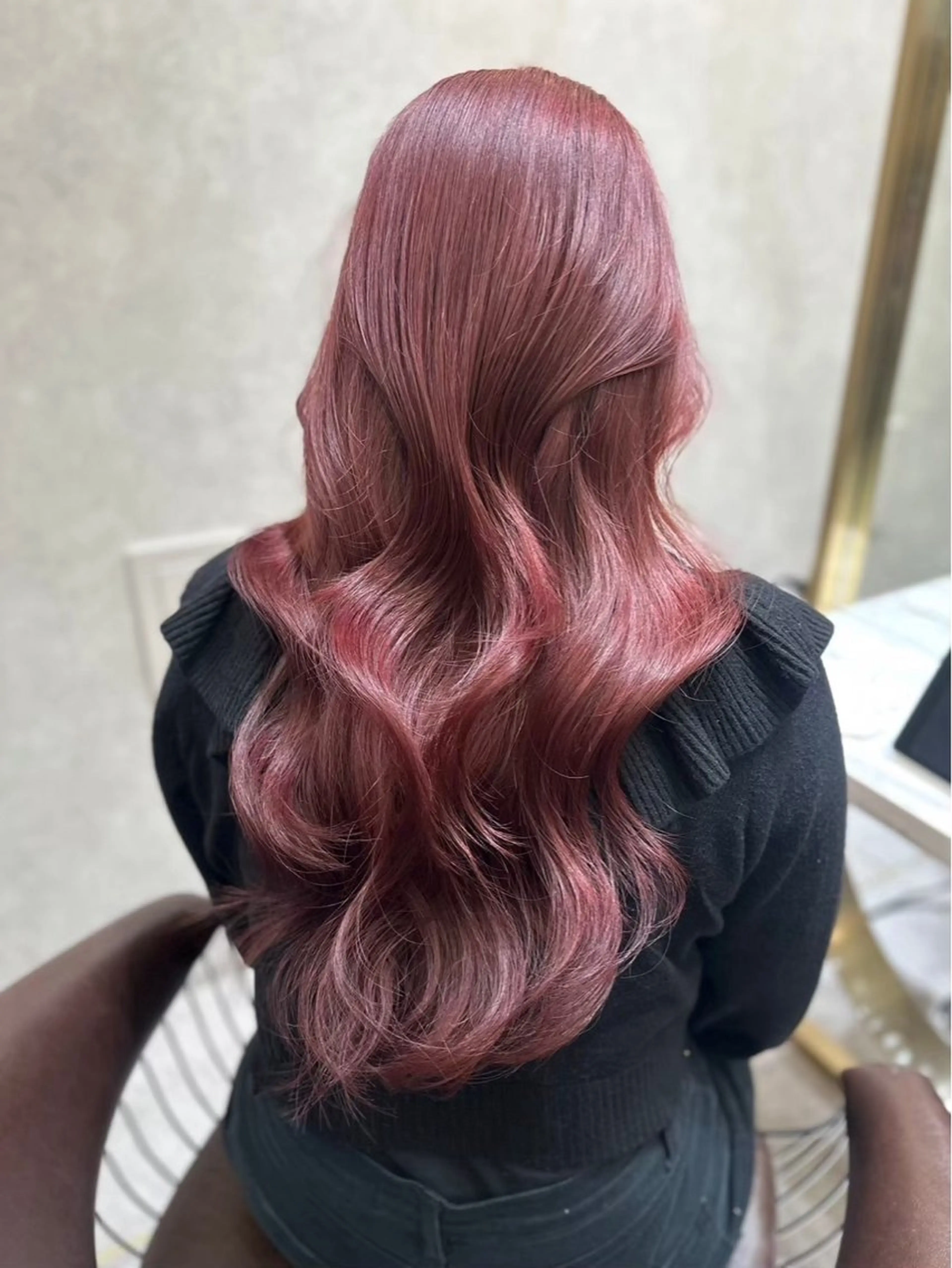 ロング カラー ヘアカラー トリートメント 韓国ヘア×髪質改善 サロンmareのヘアスタイル