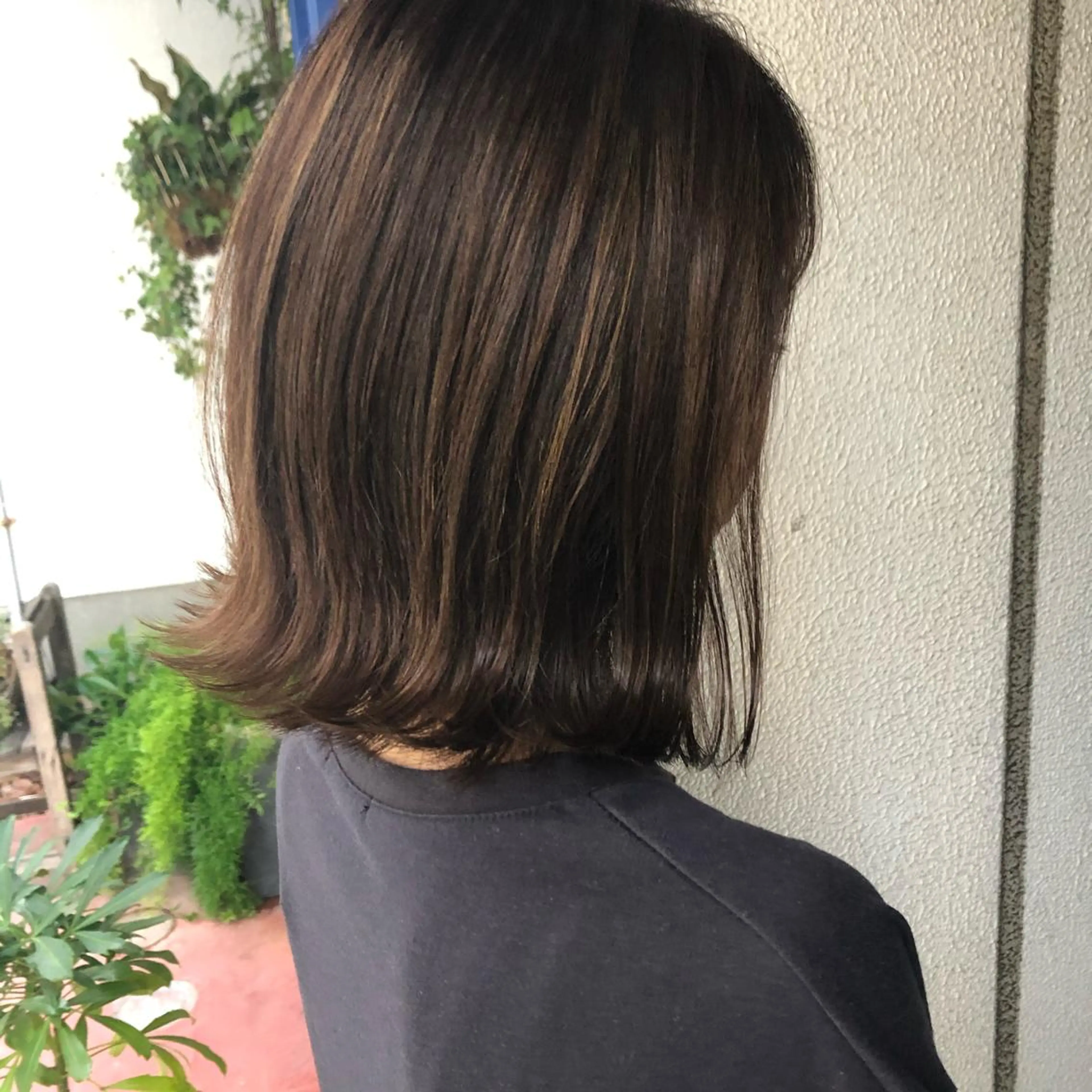 ミディアム カラー ヘアアレンジ グレージュ 髪の悩みを解決！ 那須達敦のヘアスタイル