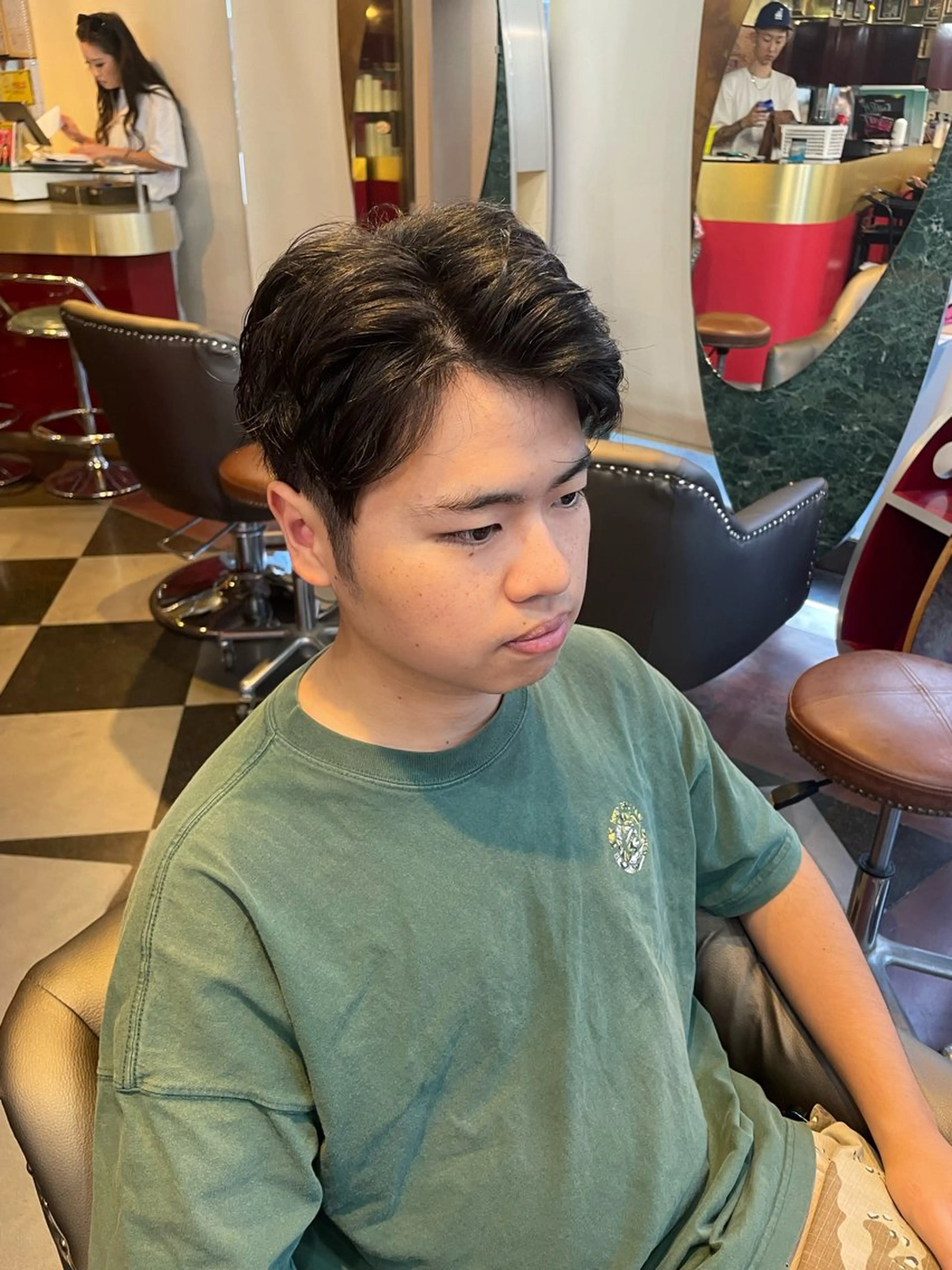 メンズ アップバング 👑派手髪/カット 👑ANRYのヘアスタイル