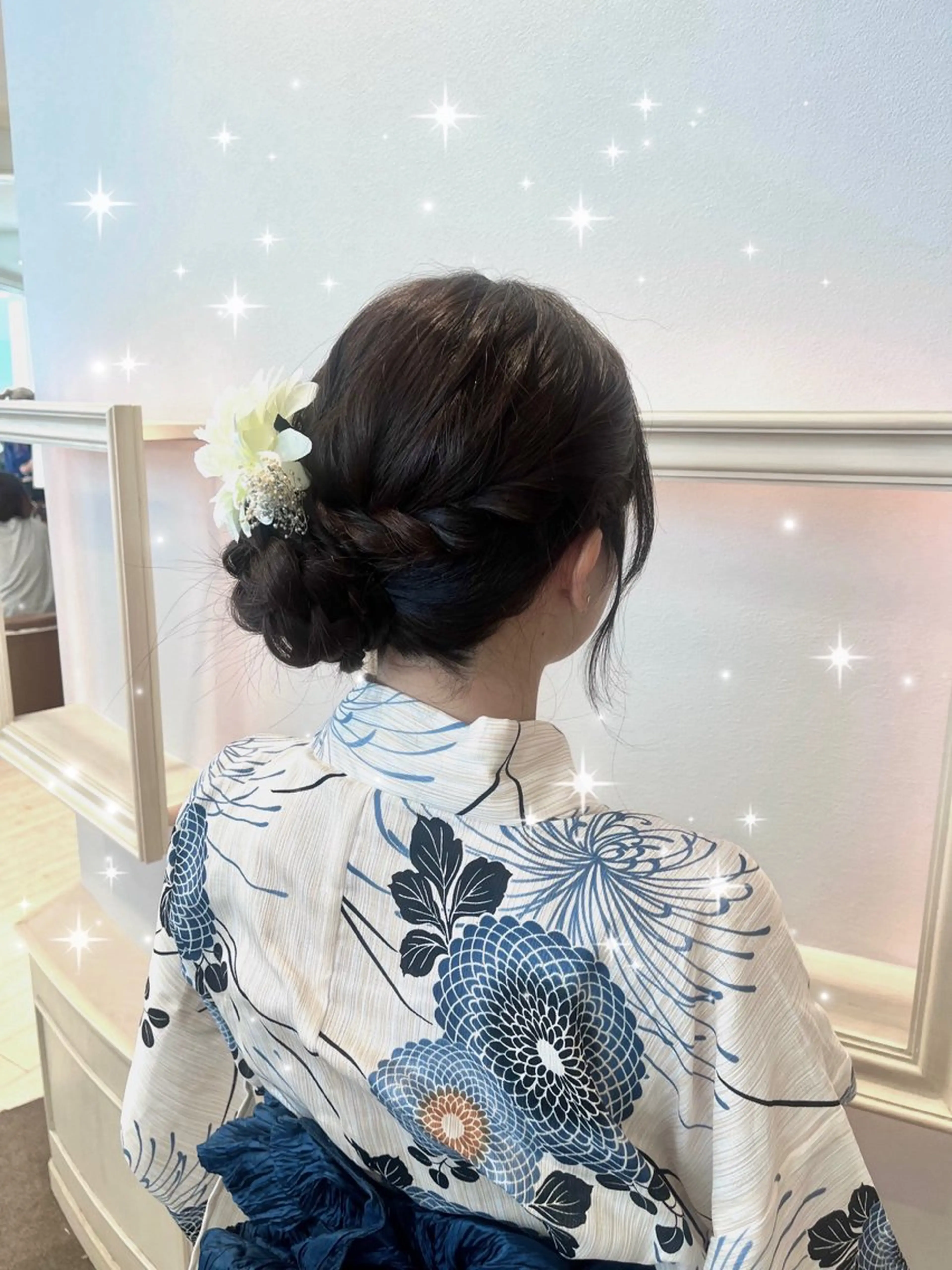 🎐浴衣着付け+ヘアセット🎀の写真