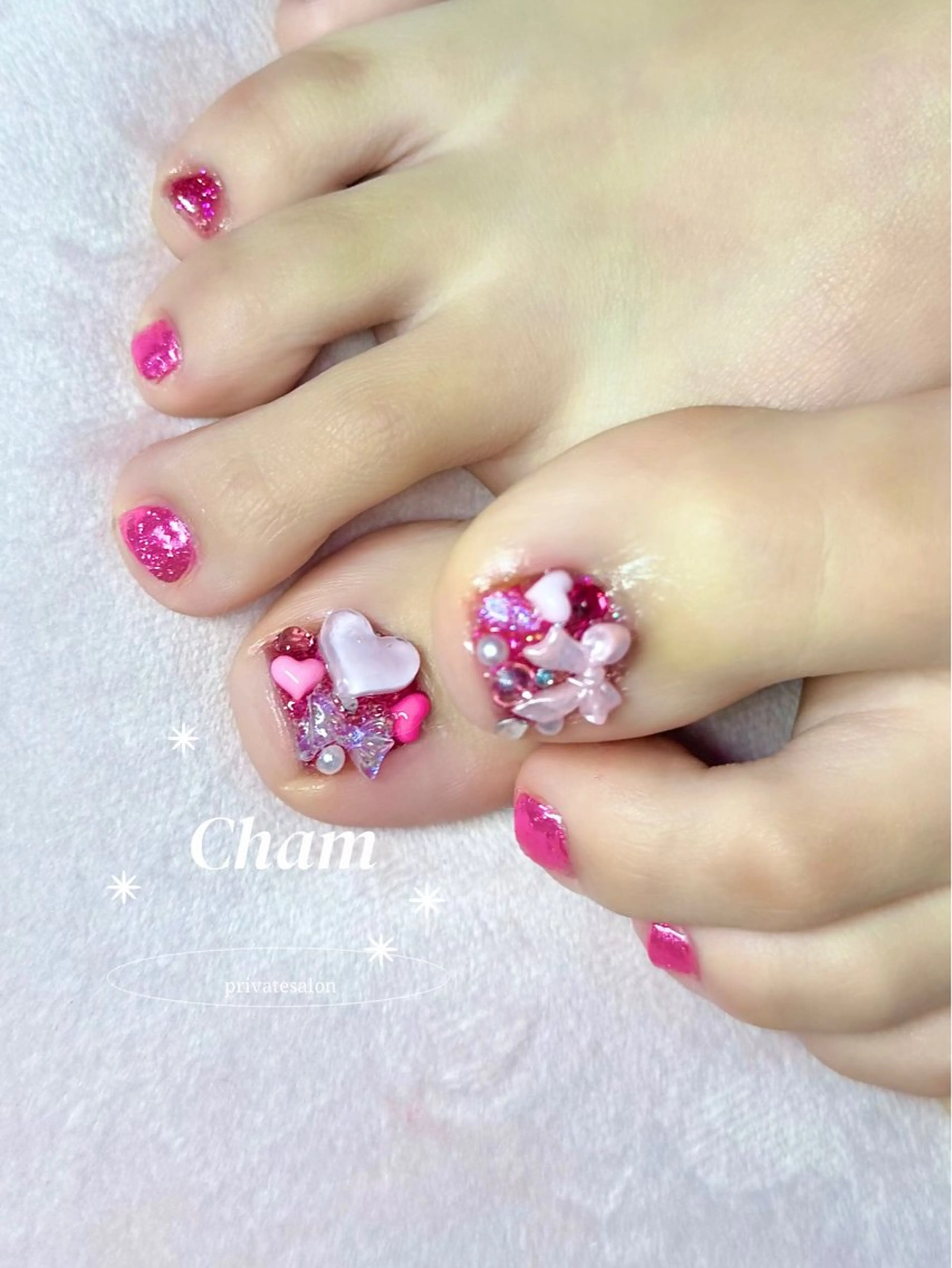 🎀🅕🅞🅞🅣全指デザインの写真