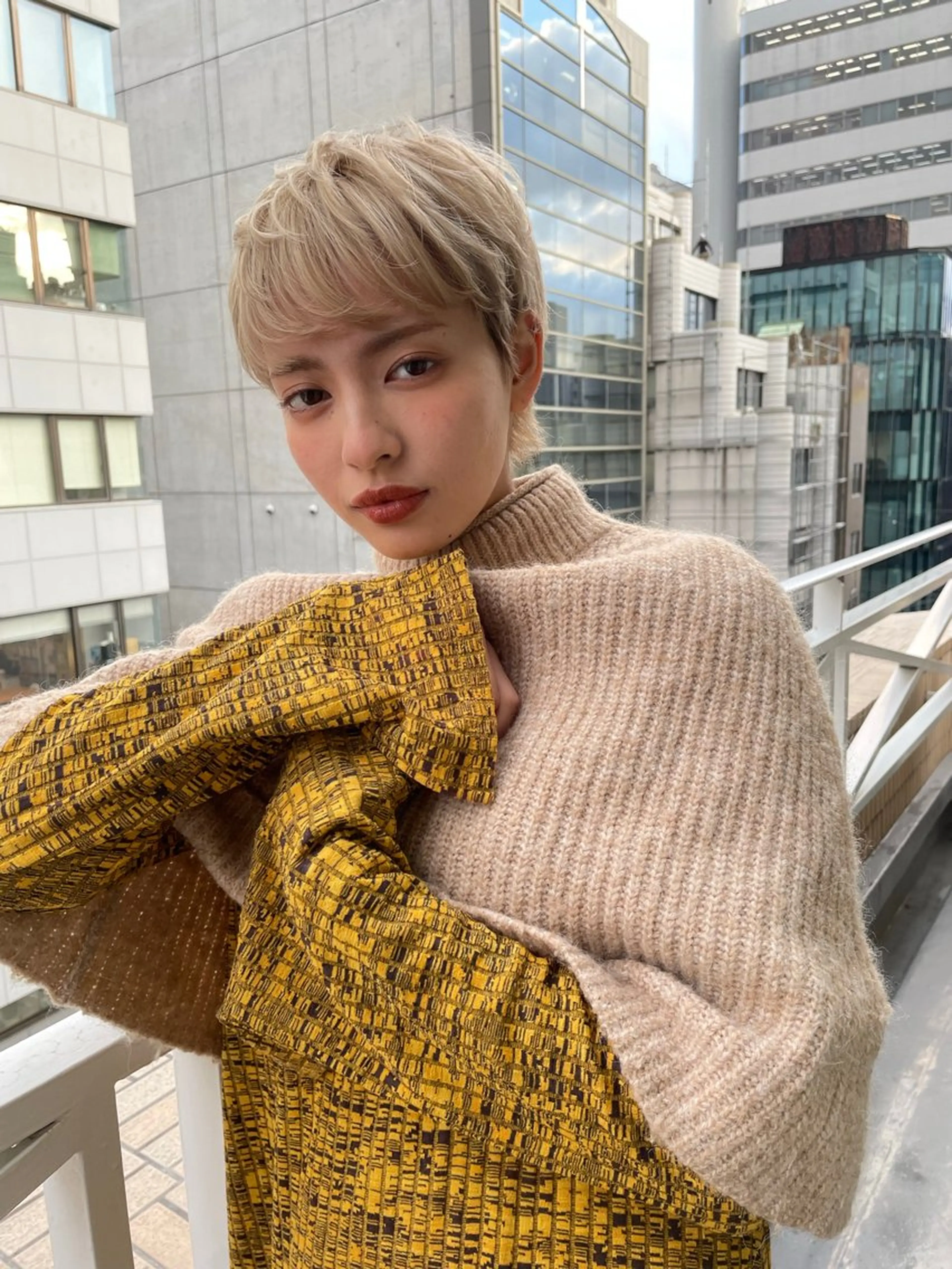 ショート カラー カット ヘアカラー トリートメント ショート/ボブ専門 宮脇美奈/南船場のヘアスタイル