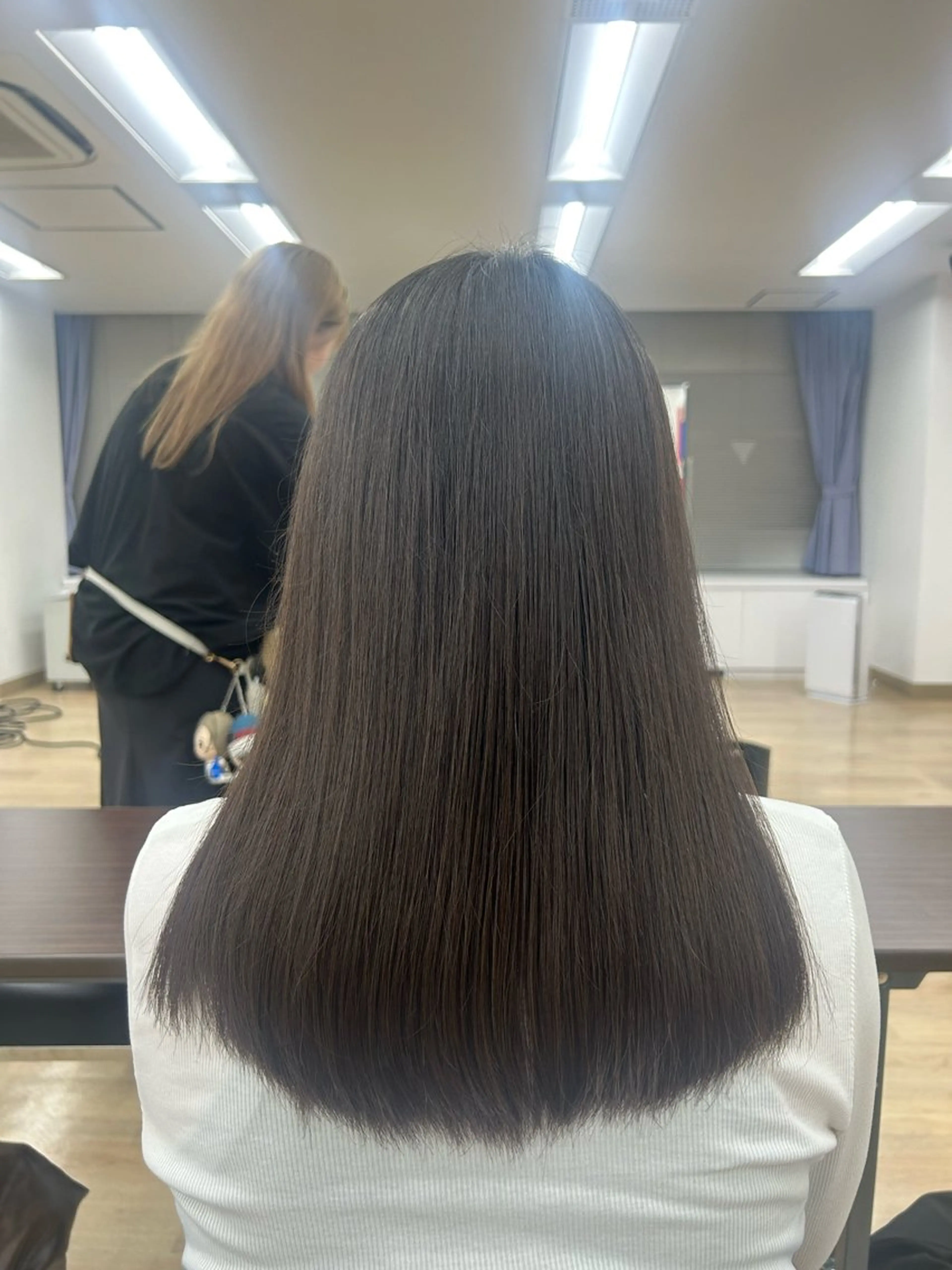 ロング パーマ 縮毛矯正 縮毛矯正 内間 光輝のヘアスタイル