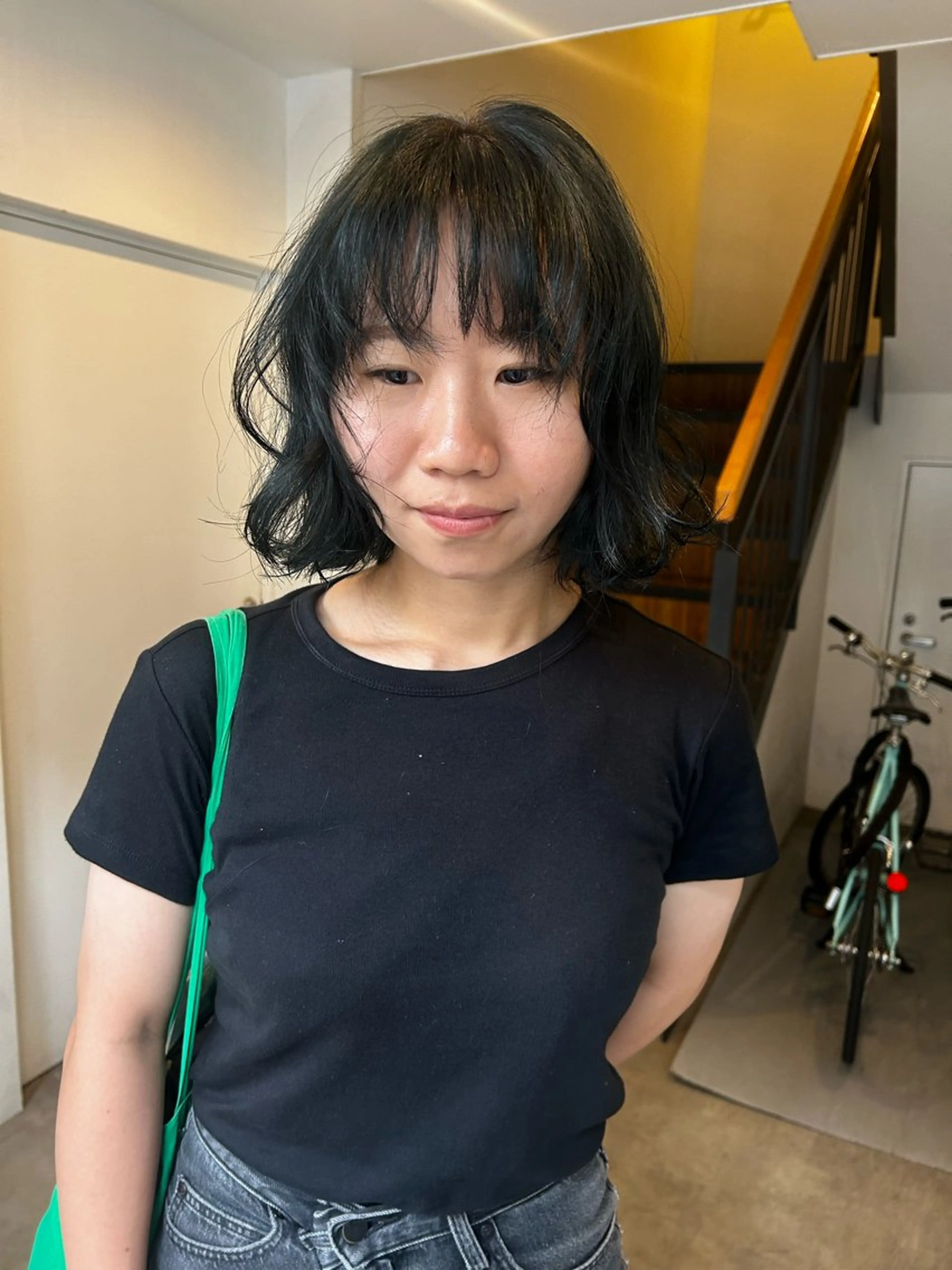 ショート カラー ボブ hen所属・心斎橋/レイヤー/ ブリーチ/モエのヘアスタイル