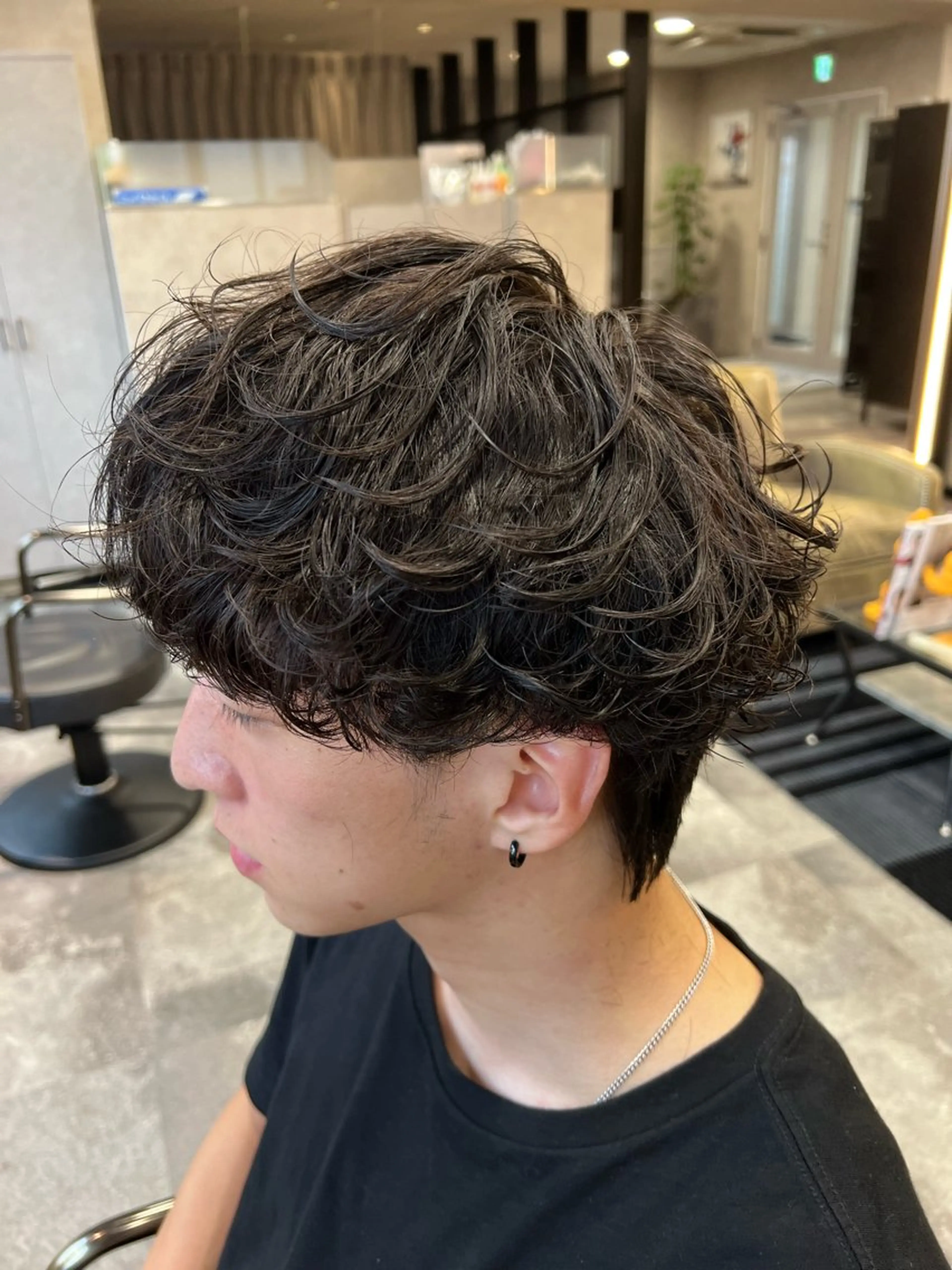 ミディアム パーマ ヘアアレンジ メンズ ミディアムパーマ メンズパーマ メンズショート スパイキーショート メンズツイストパーマ メンズ特化/カラー/ パーマ/ケイシンのヘアスタイル