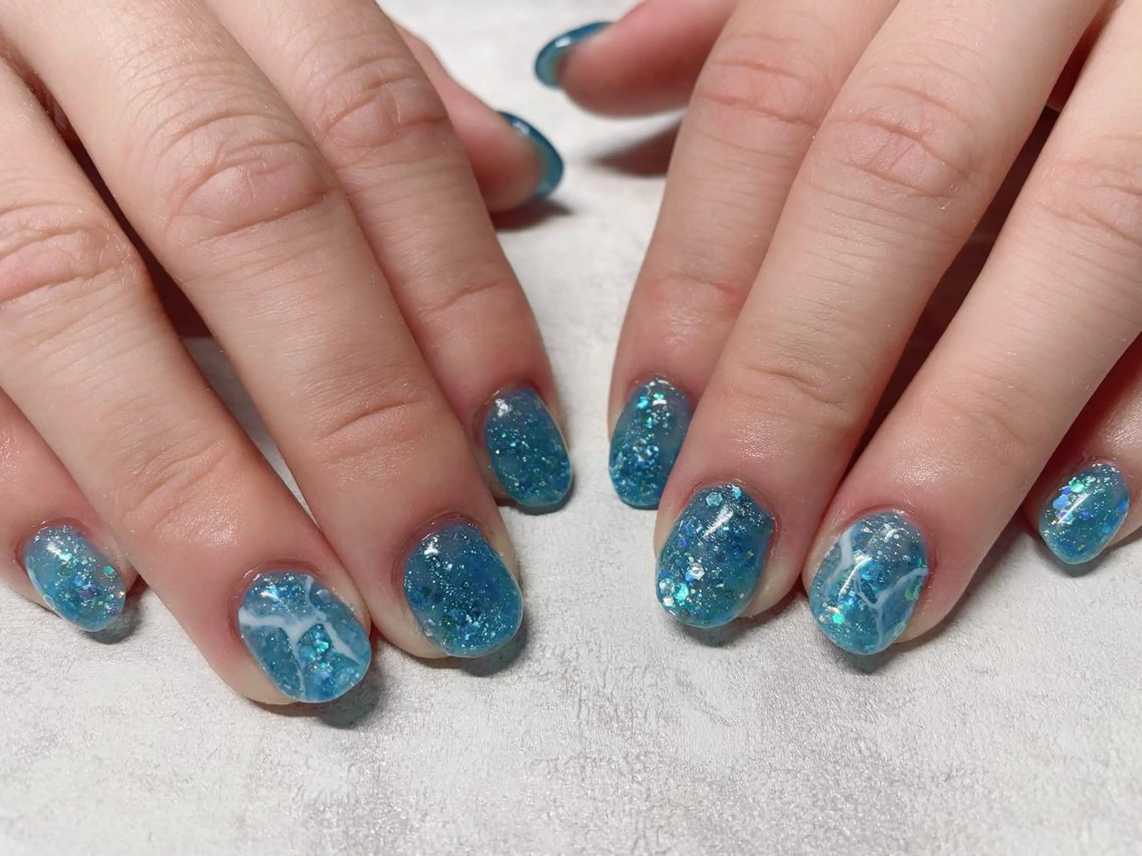 ネイル アートネイル フットネイル キラキラネイル ニュアンスネイル オフィスネイル nail happiness.のネイルデザイン