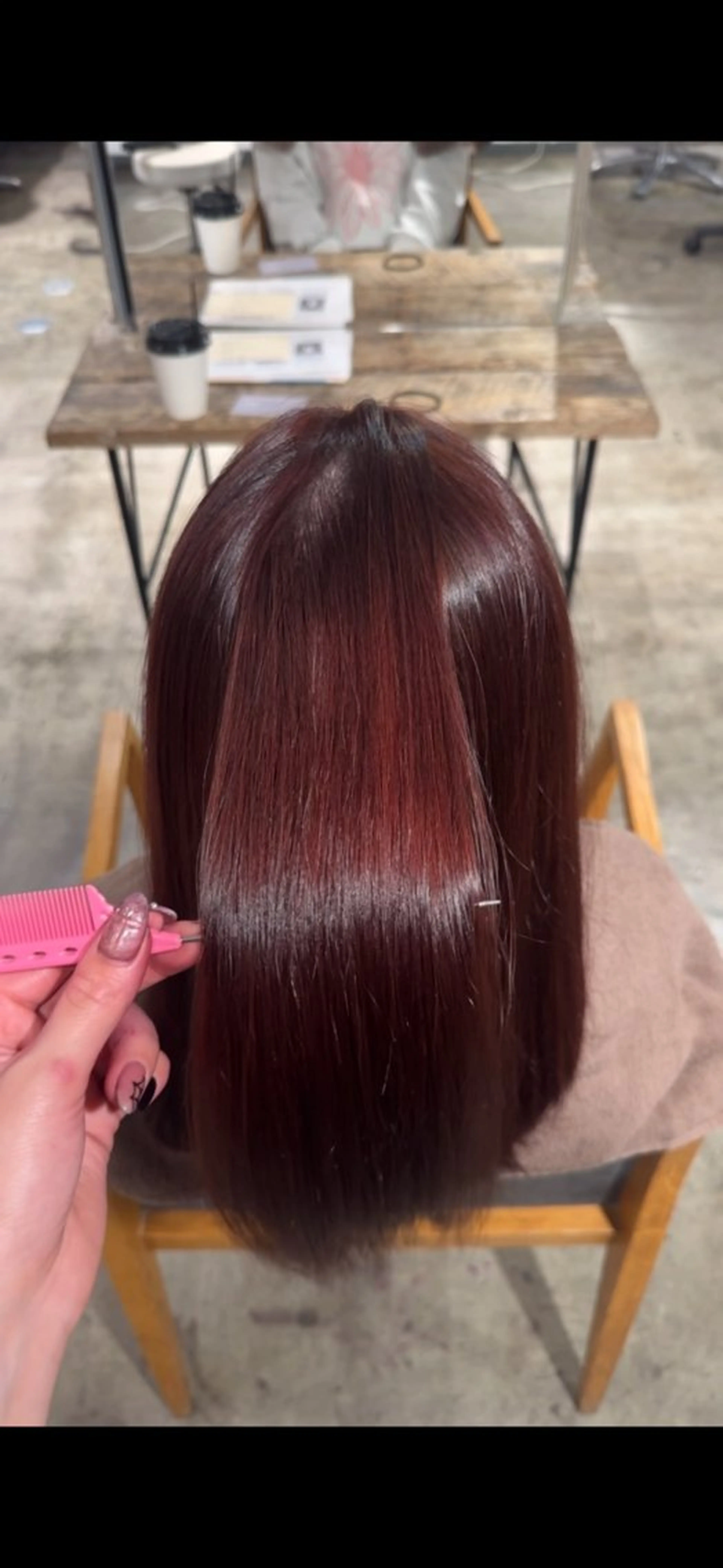 セミロング カラー ヘアカラー トリートメント 🩷透明感/韓国 へア🩷HARUKAのヘアスタイル