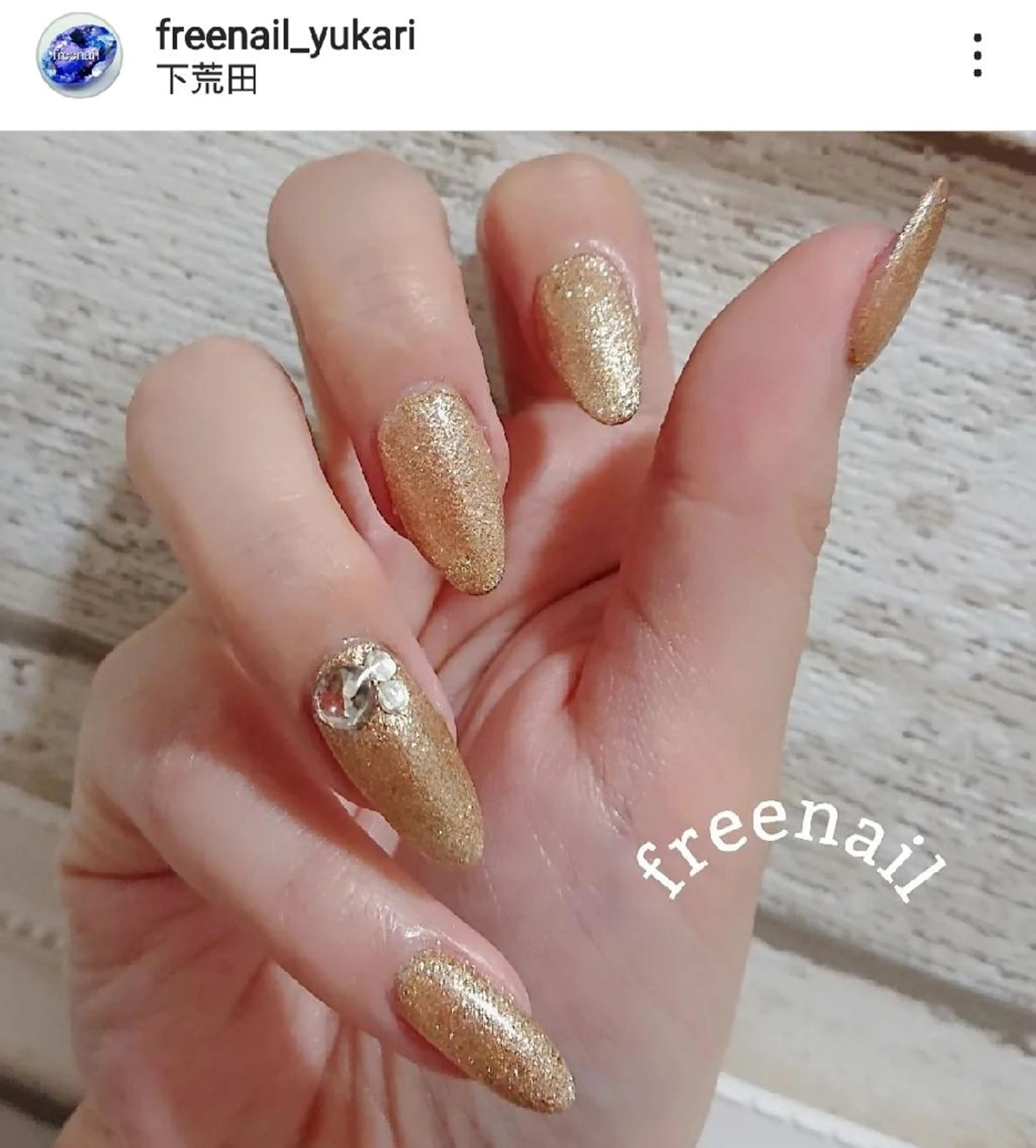 ネイル ジェルネイル ワンカラーネイル ストーンネイル free nail フリーネイルのネイルデザイン