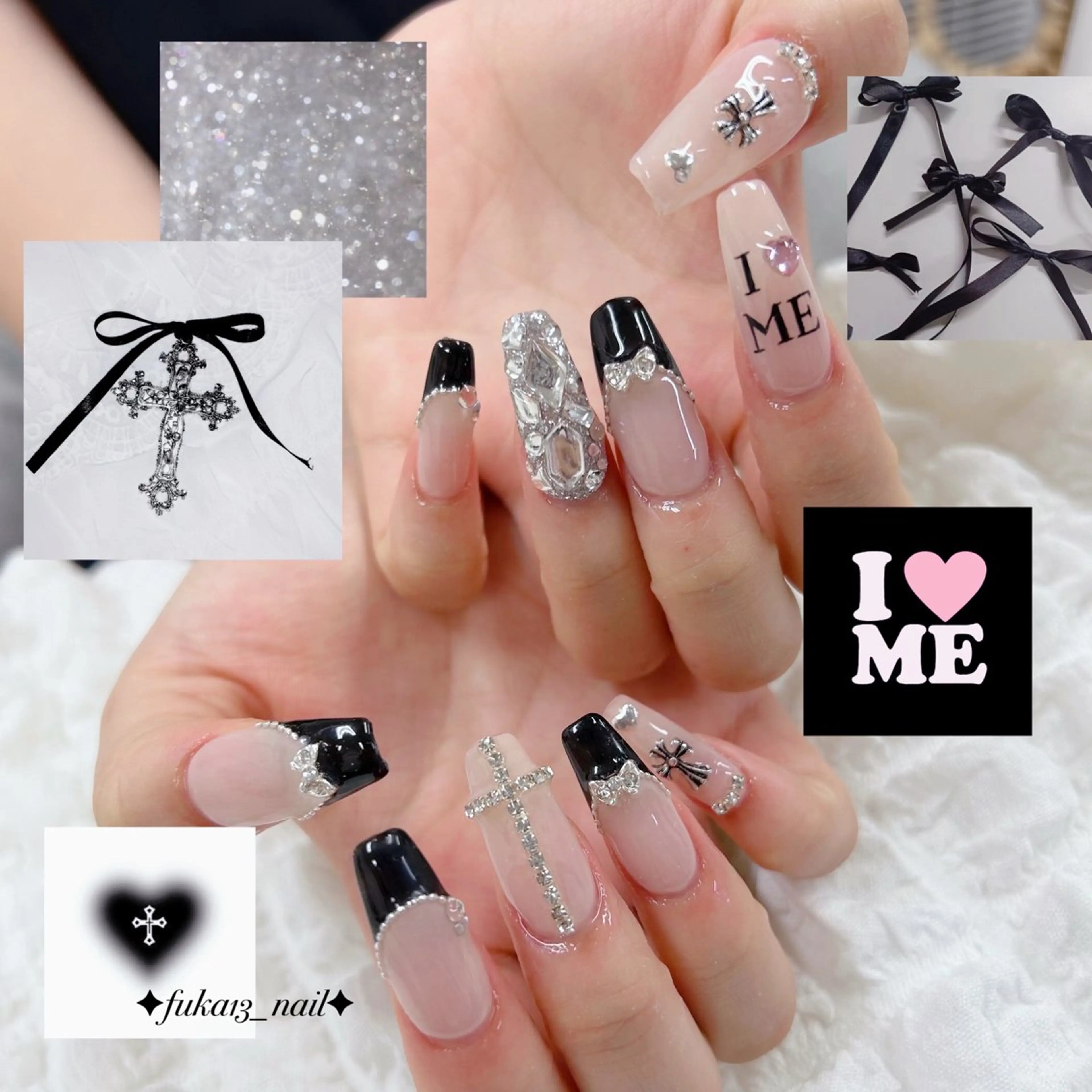 ネイル フレンチネイル 韓国ネイル リボン スカルプネイル ハンドネイル ネイルサロンAnela【アネラ】所属・Nail♡Fuka. /9月予約受付中のネイルデザイン