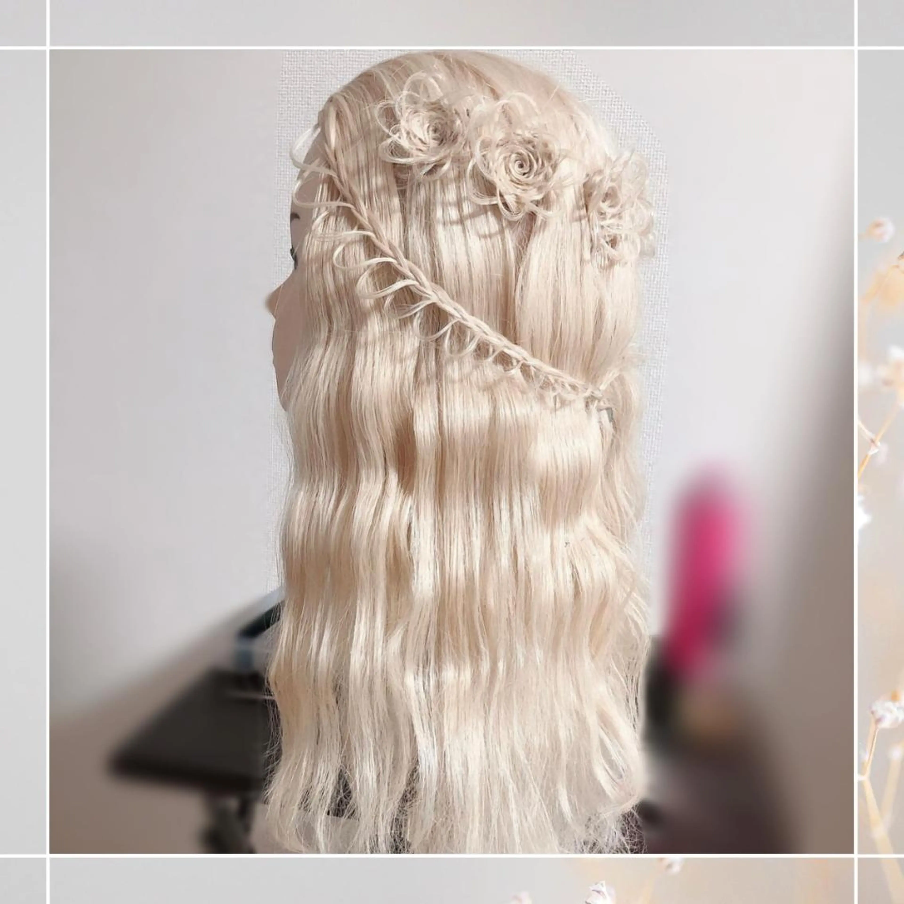 ミディアム ヘアアレンジ ヘアセット 👑艶髪・パーソナル カラー・メイク真鍋涼のヘアスタイル