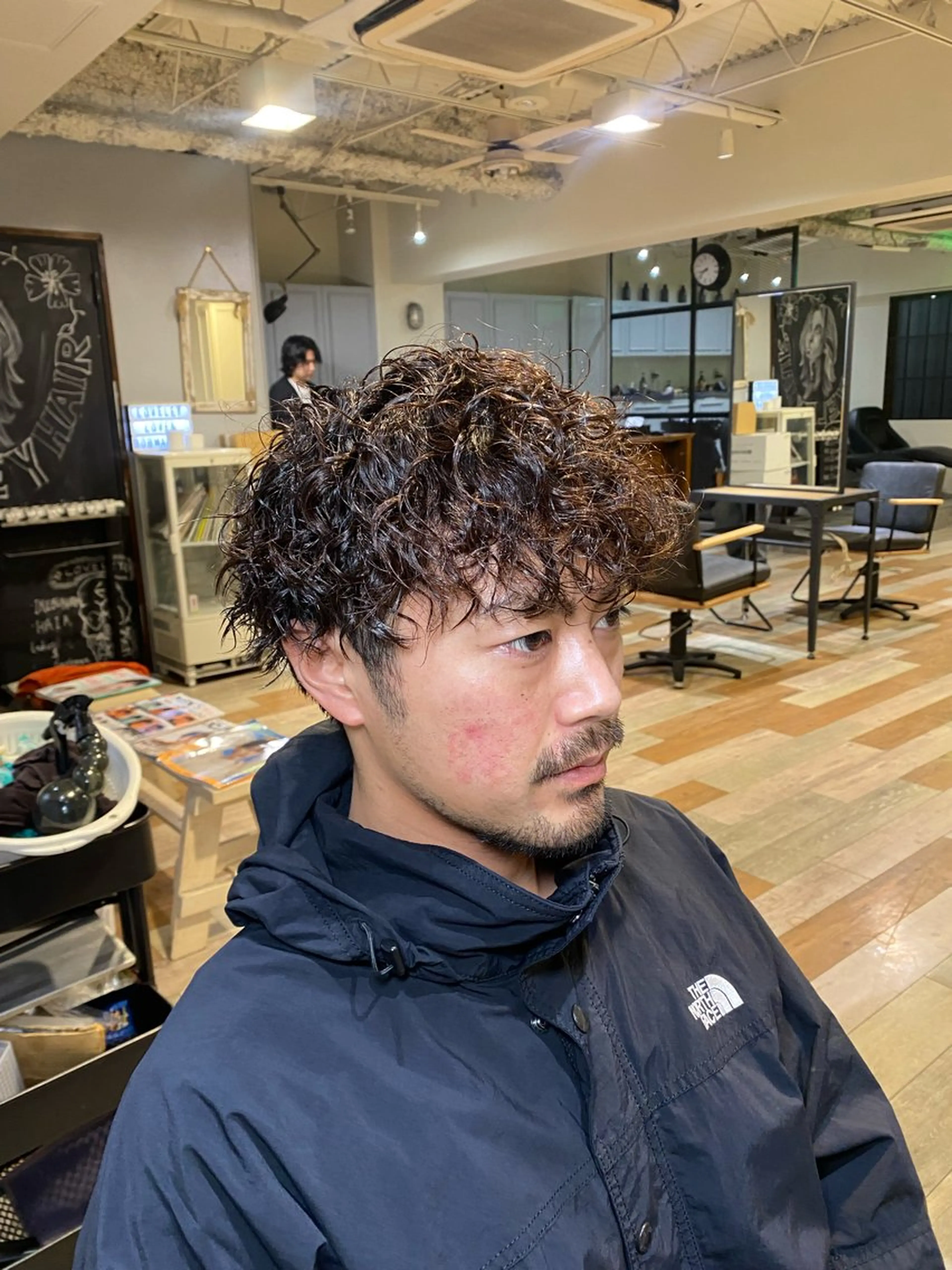 パーマ メンズ マッシュ メンズパーマ カット パーマ トリートメント HAIR SALON M Fe's 池袋所属・メンズカット/パーマ 艶カラーTAIGA︎のヘアスタイル