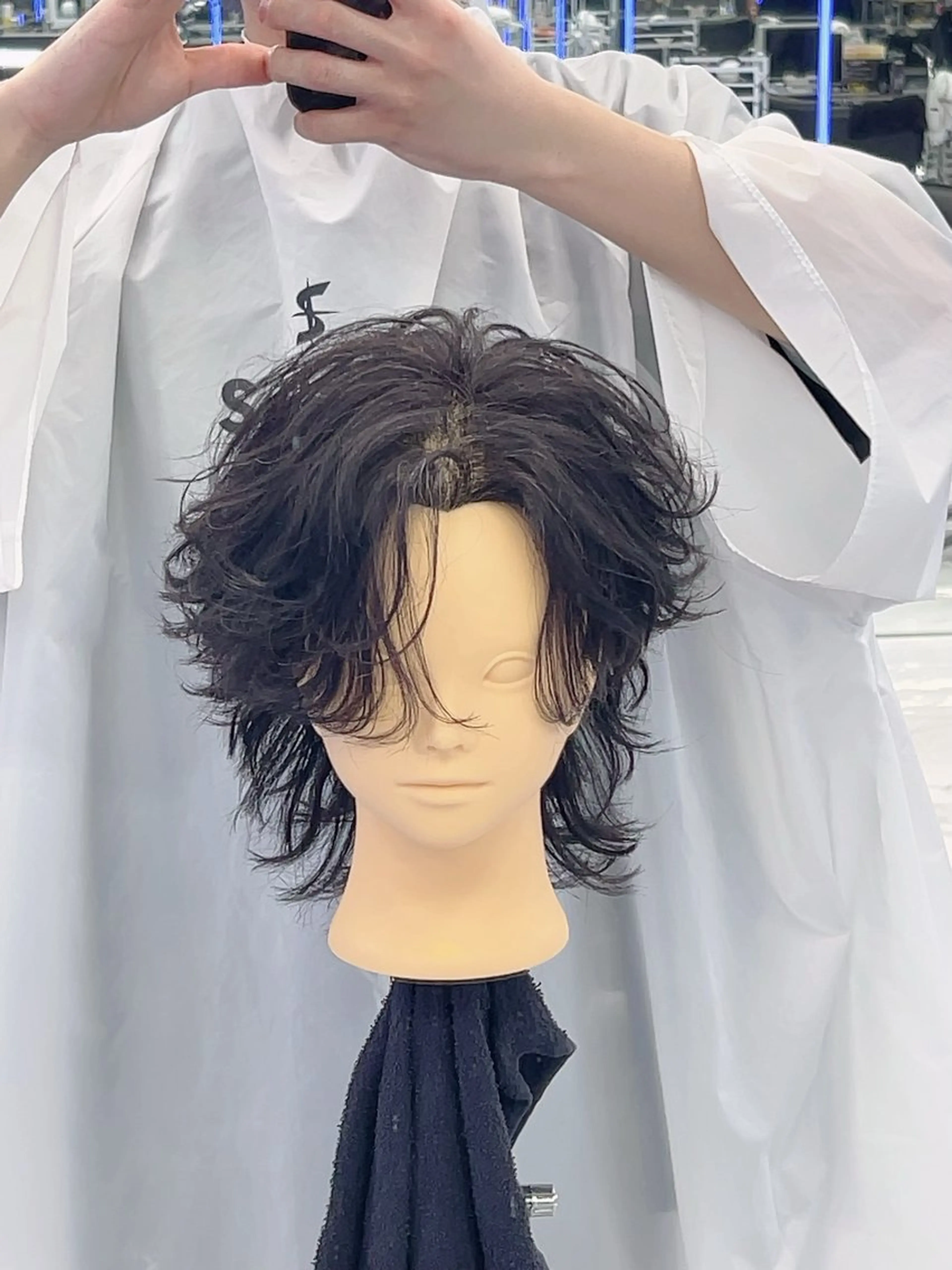 ショート ウルフカット ヘアセット 短髪／中性ヘア 石井勇飛のヘアスタイル