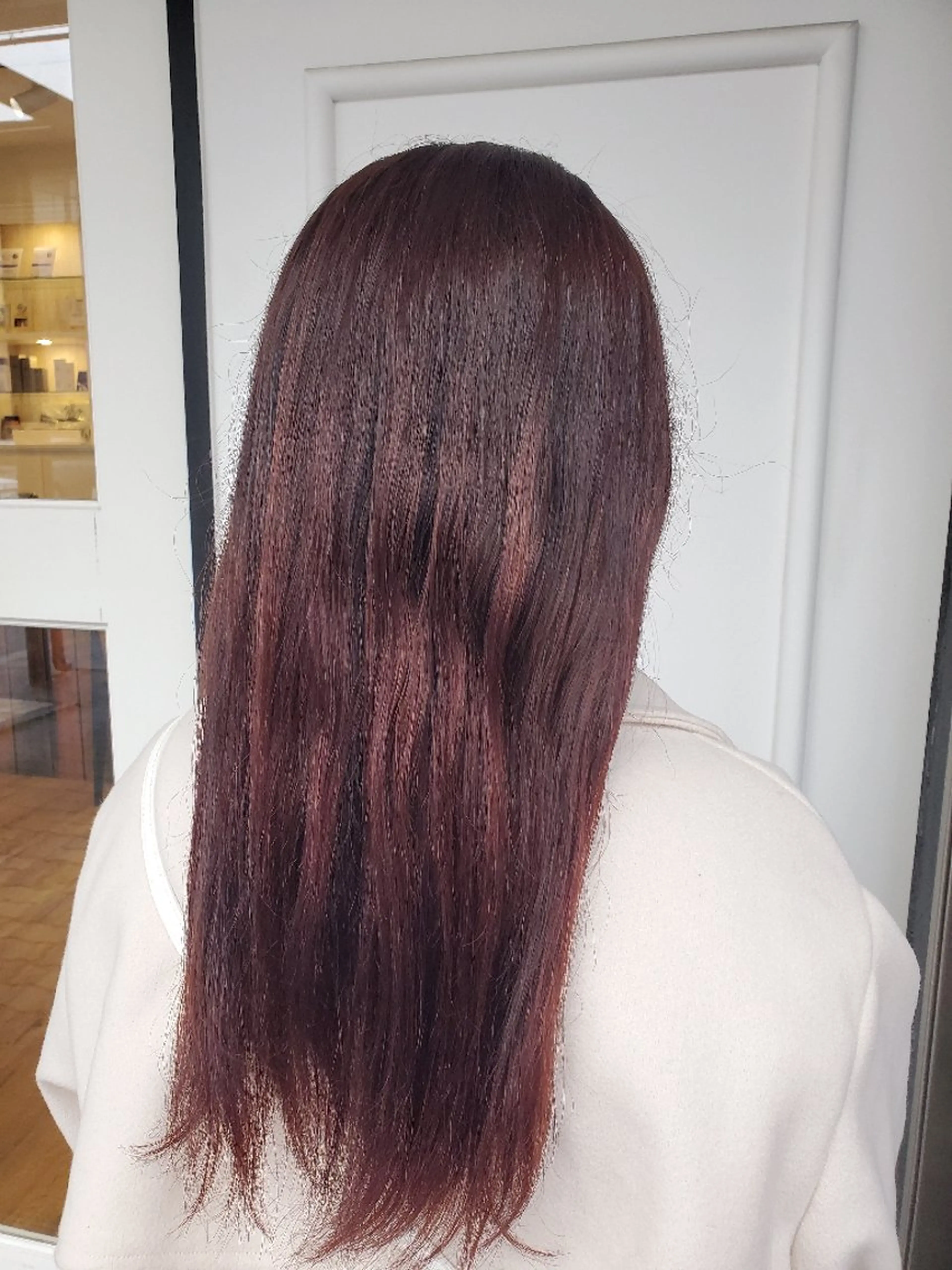 ロング カラー ピンクカラー カット ヘアカラー トリートメント 近森 美帆[モーラ高石店]のヘアスタイル