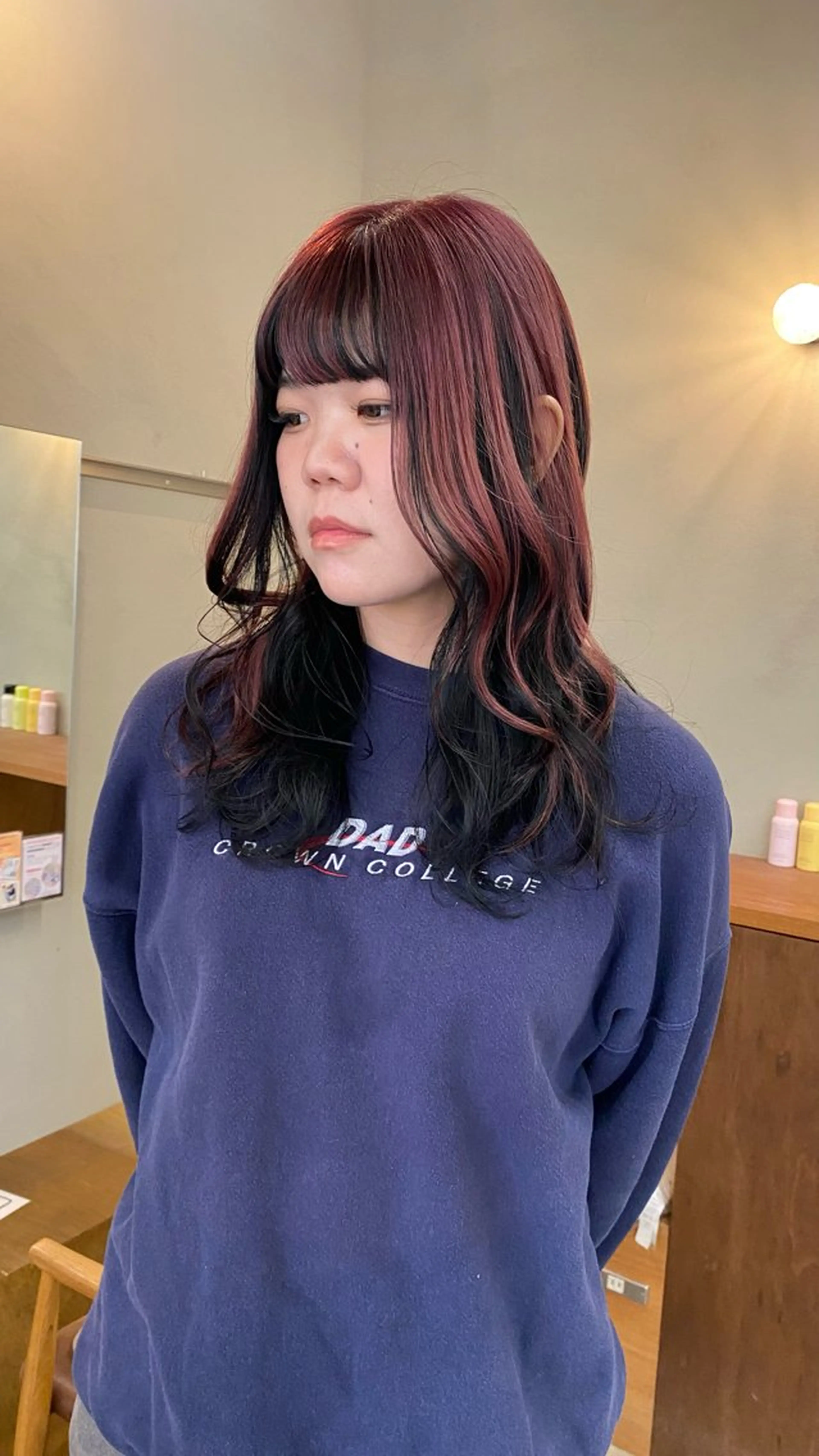 セミロング カラー ヘアカラー トリートメント NIKO/名古屋/ 伏見/花屋併設のヘアスタイル