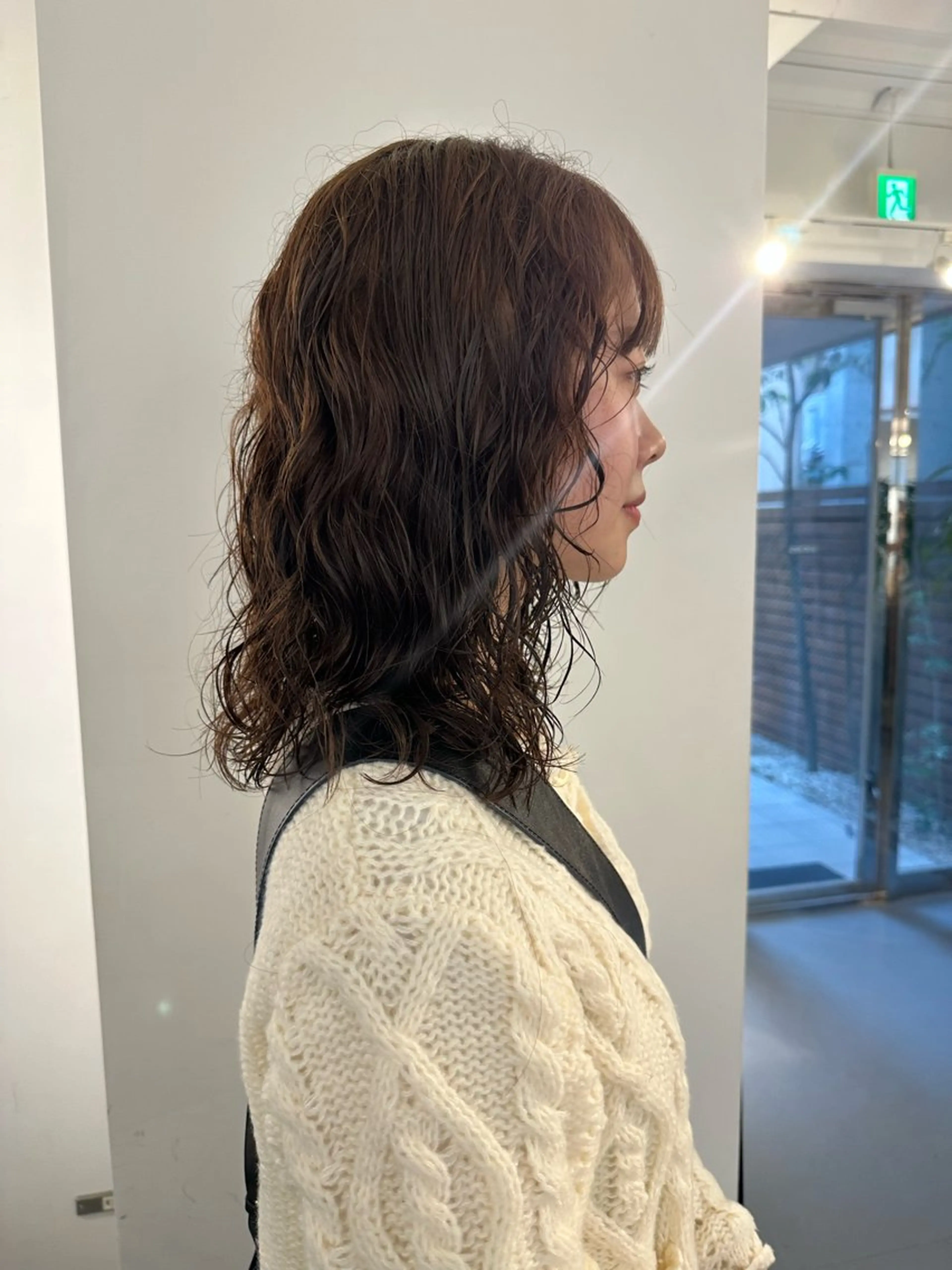 ミディアム パーマ カット パーマ お悩み解決パーマ hana🩰のヘアスタイル