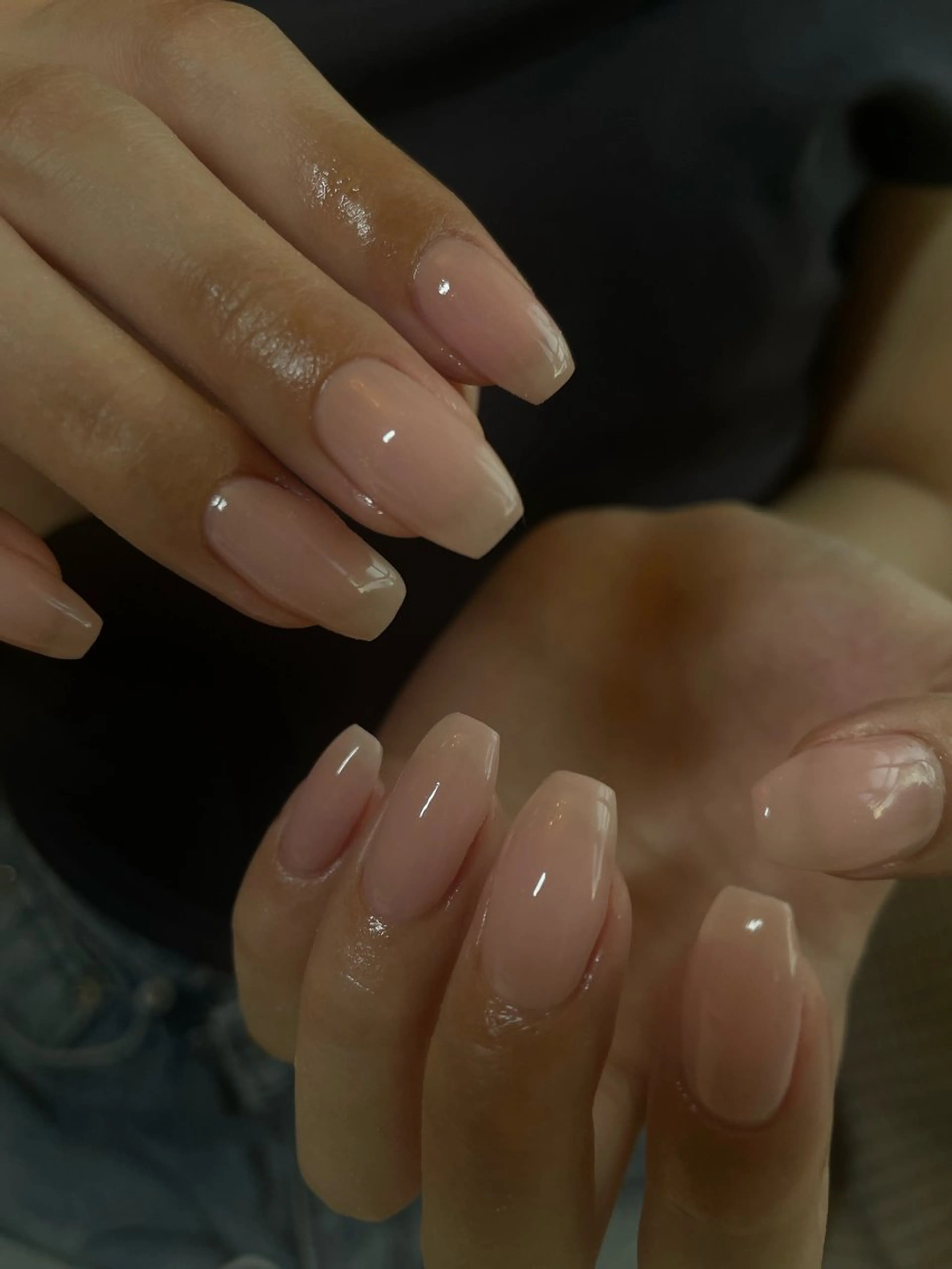 オフィスネイル💅ちゅるん系🫧ワンカラー🎀(オフあり)の写真