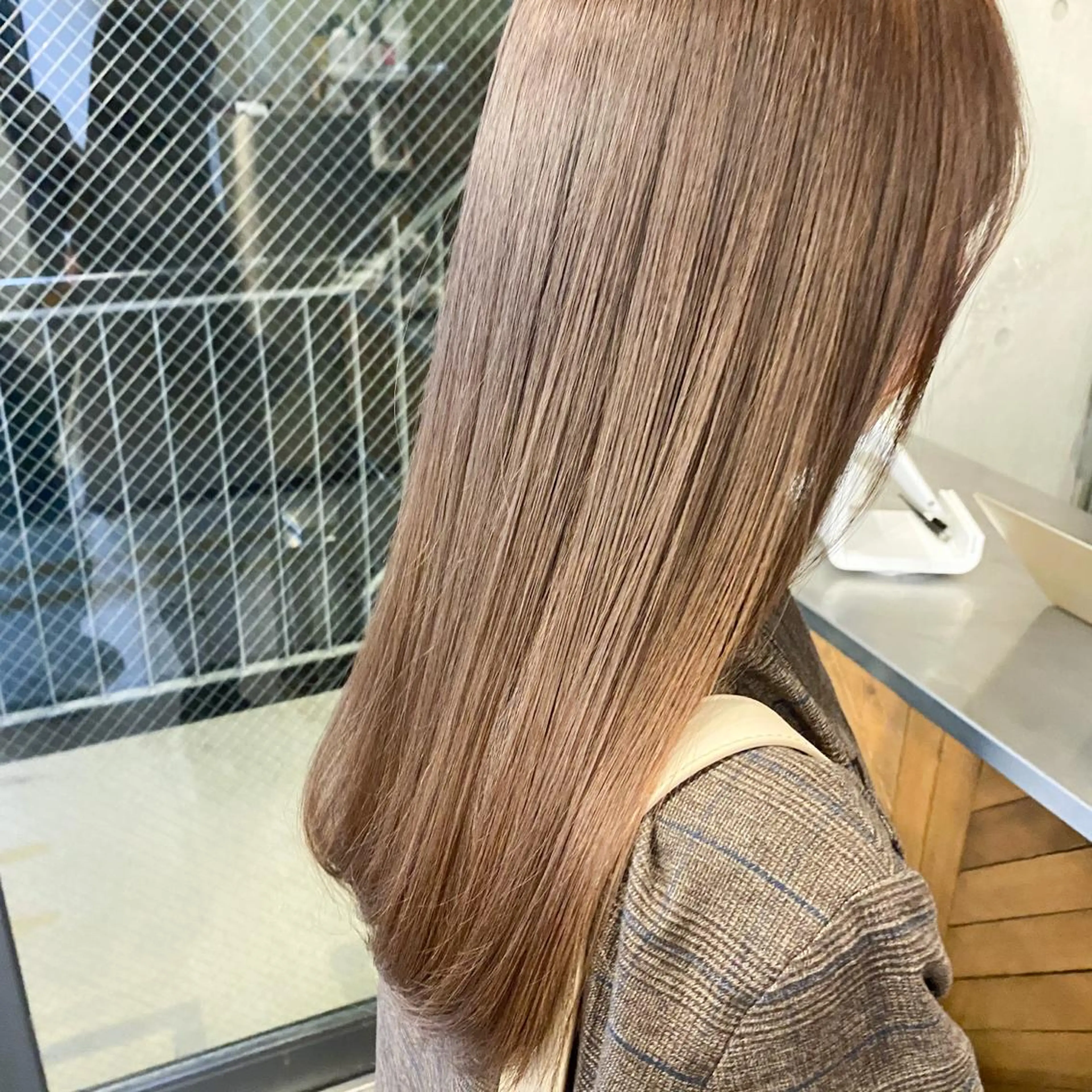 ロング カラー 艶髪ブリーチ 永井竜也のヘアスタイル