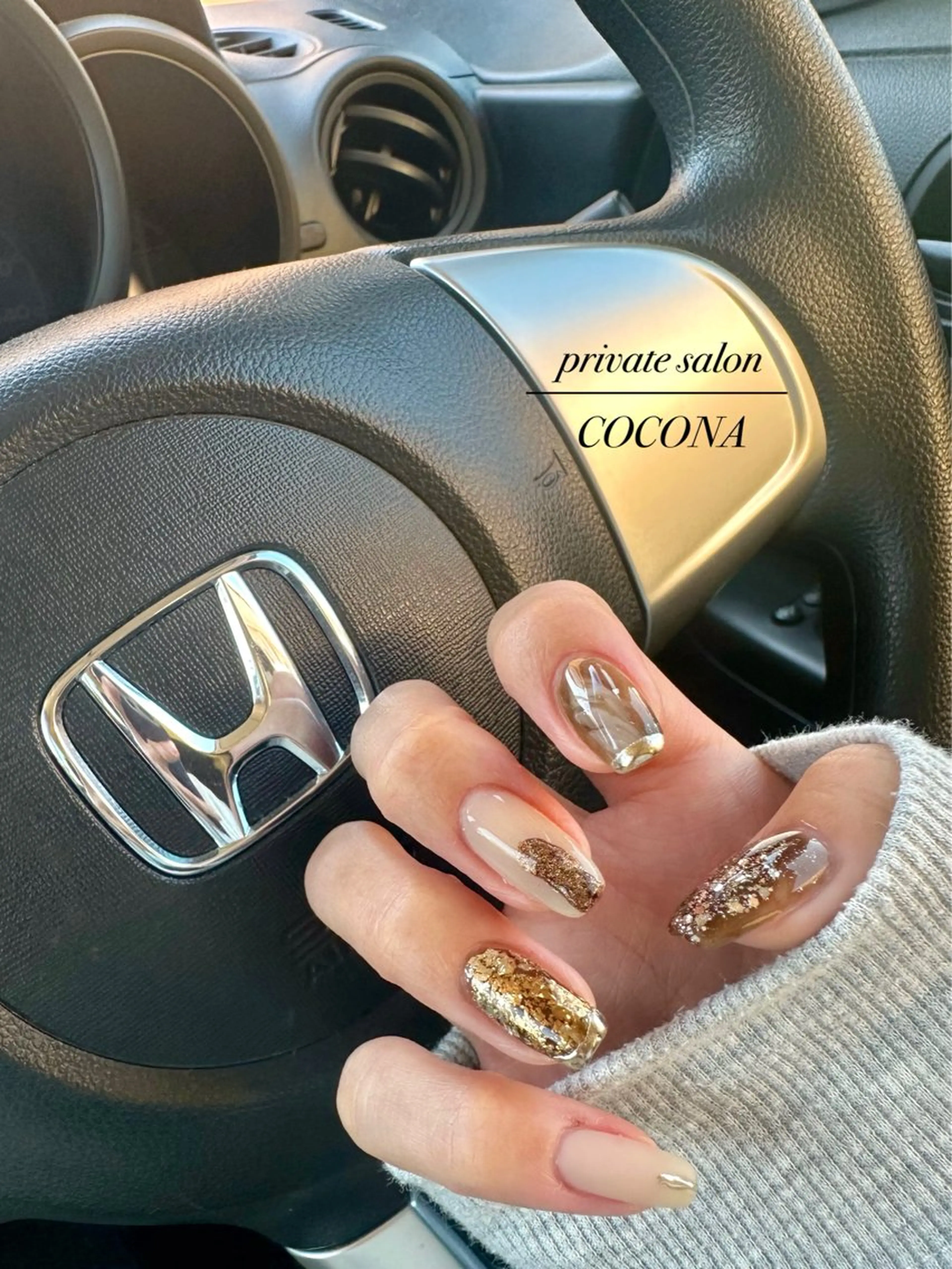 ネイル ニュアンスネイル ハンドネイル プライベートサロン nailcoconaのネイルデザイン