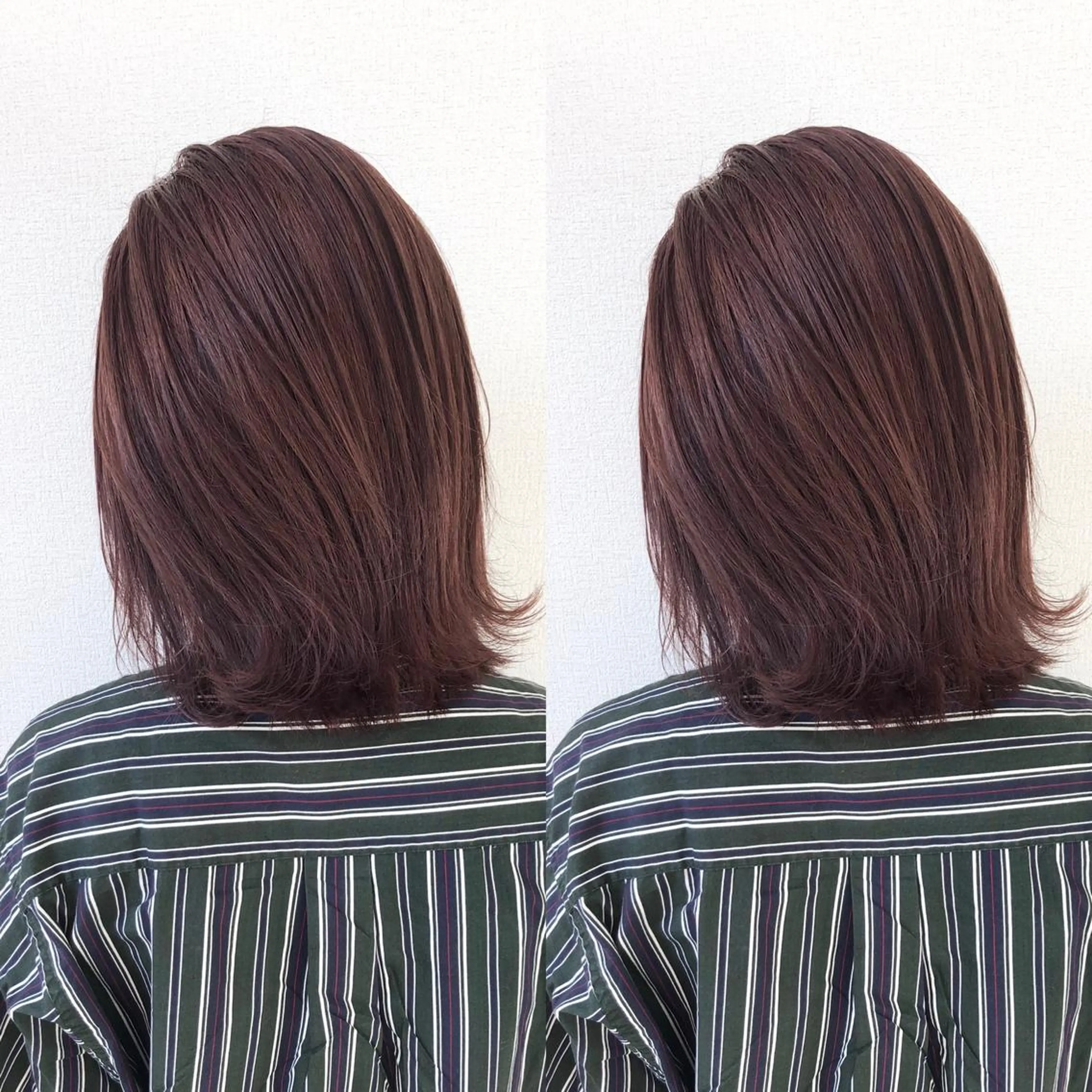 ミディアム カラー ヘアカラー Hanna by W_SALONのヘアスタイル
