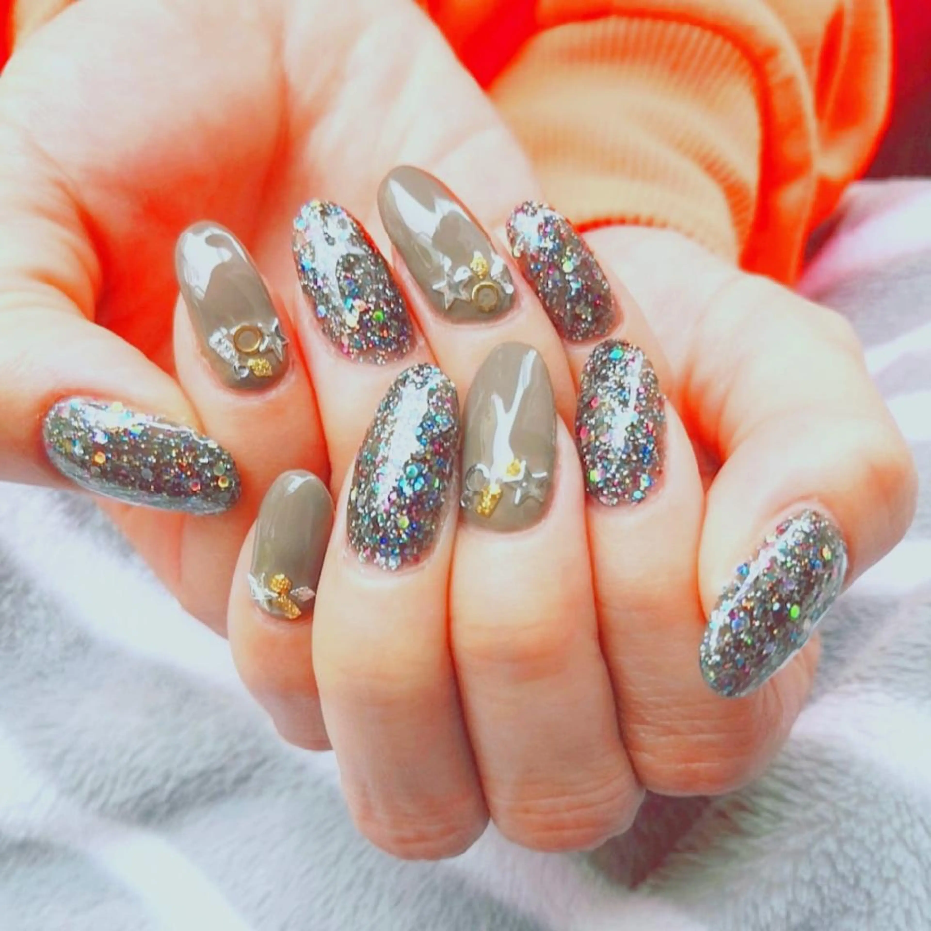 ネイル キラキラネイル ハンドネイル Nailsalon WAO!!!のネイルデザイン