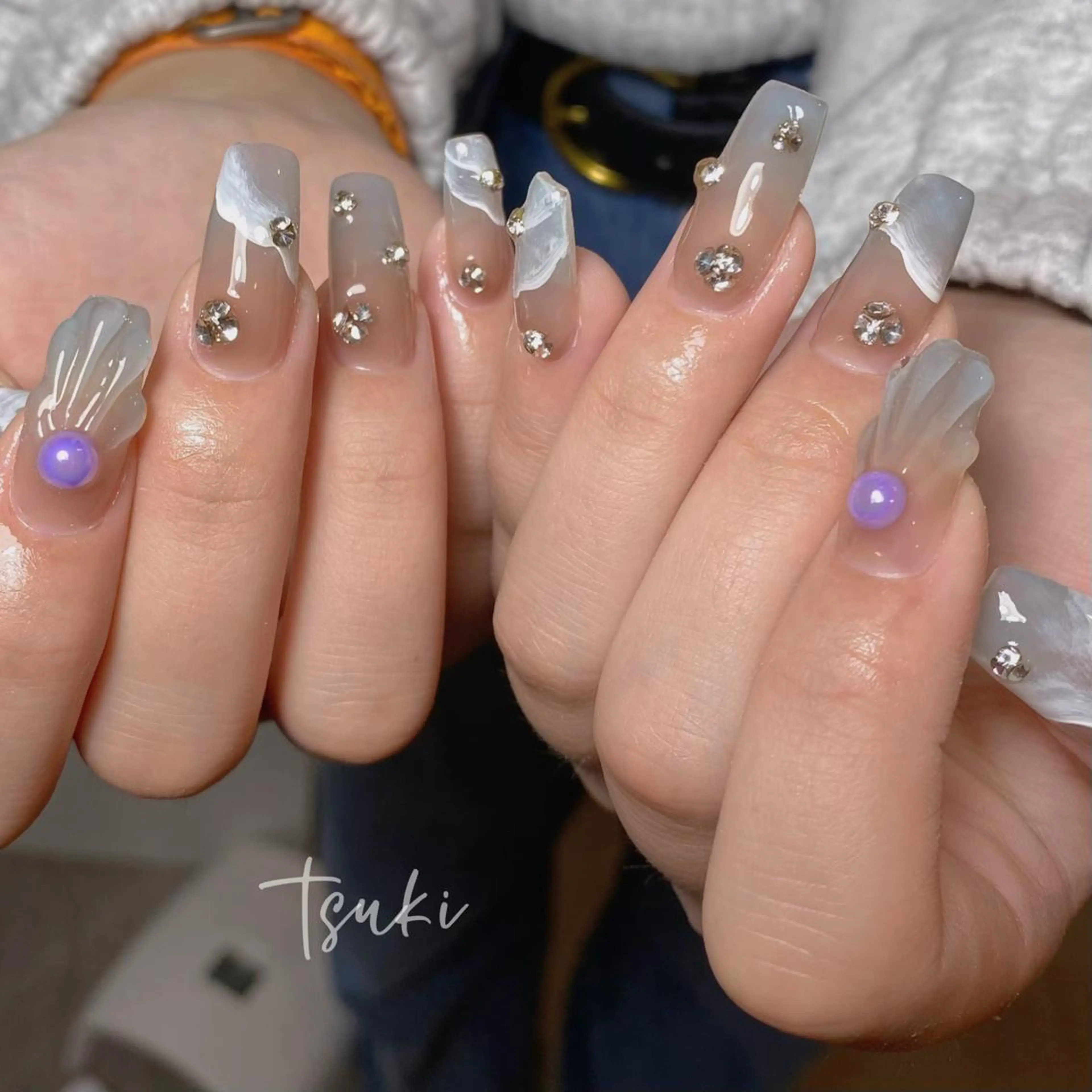 ロング ネイル LUNA Nail salon💕のネイルデザイン