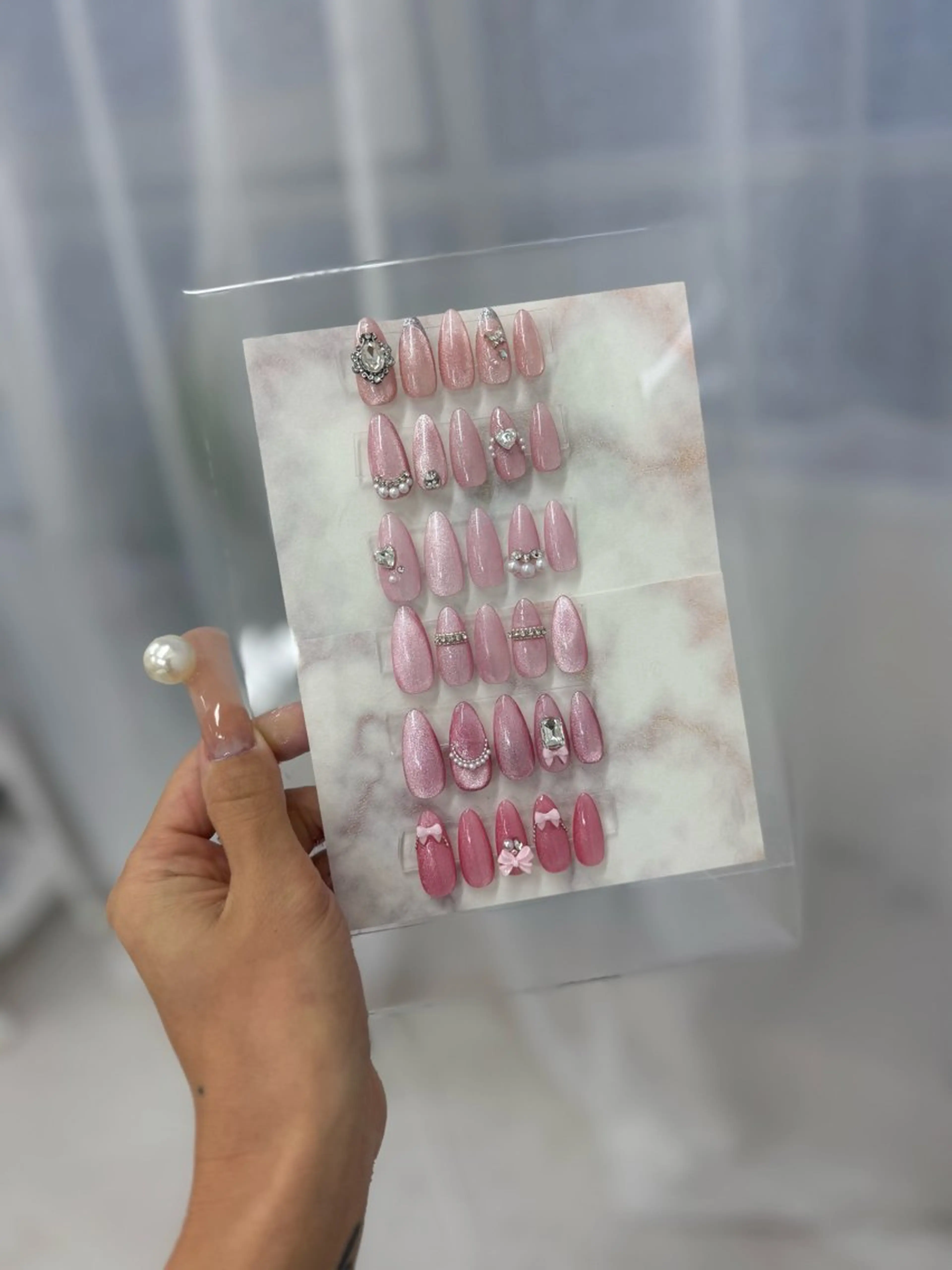 【ハンド/桃色♡定額コース】☆定額6選☆オフ込みで安心☆ちゅるるんコーティング♪の写真