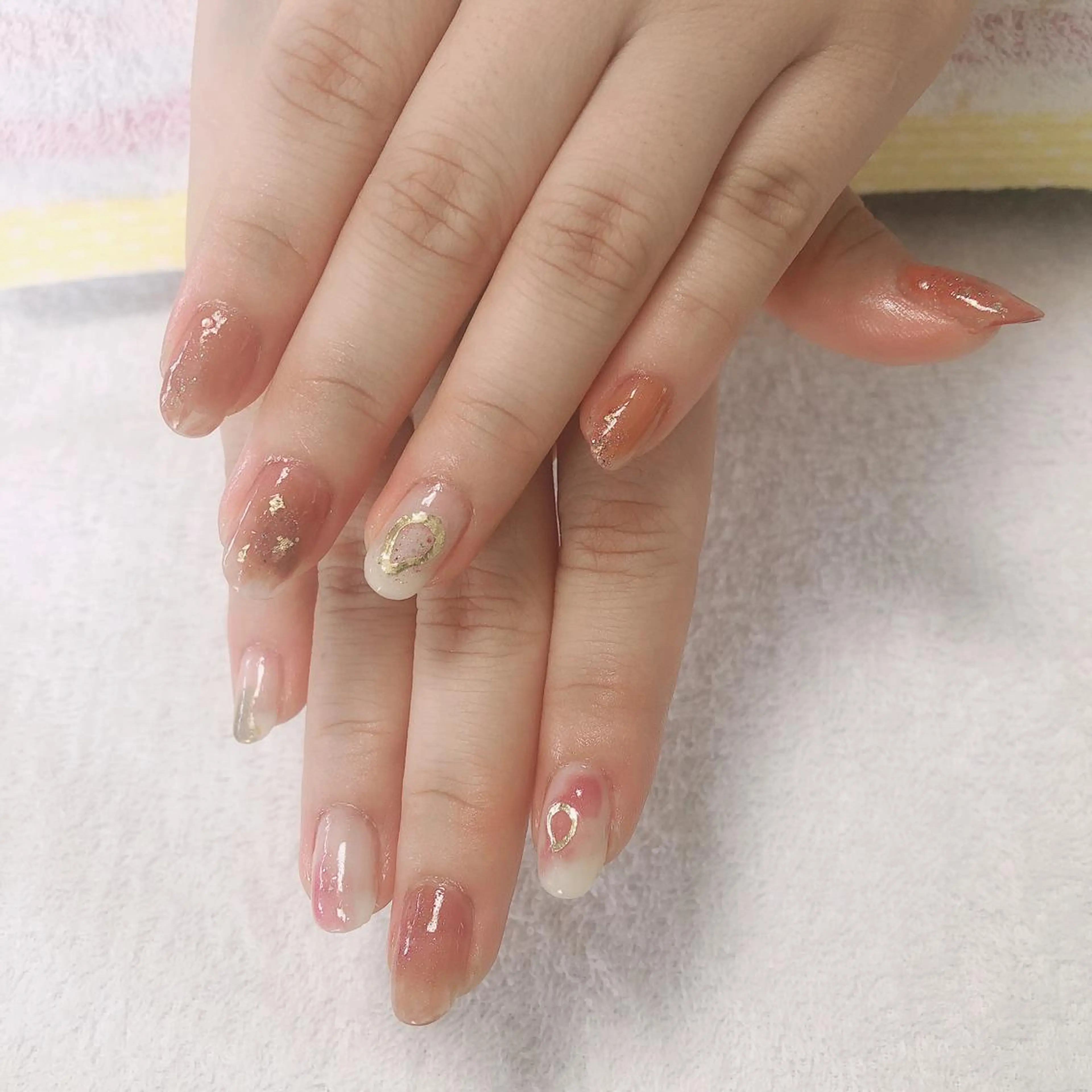 ネイル ニュアンスネイル 結城 怜菜のネイルデザイン