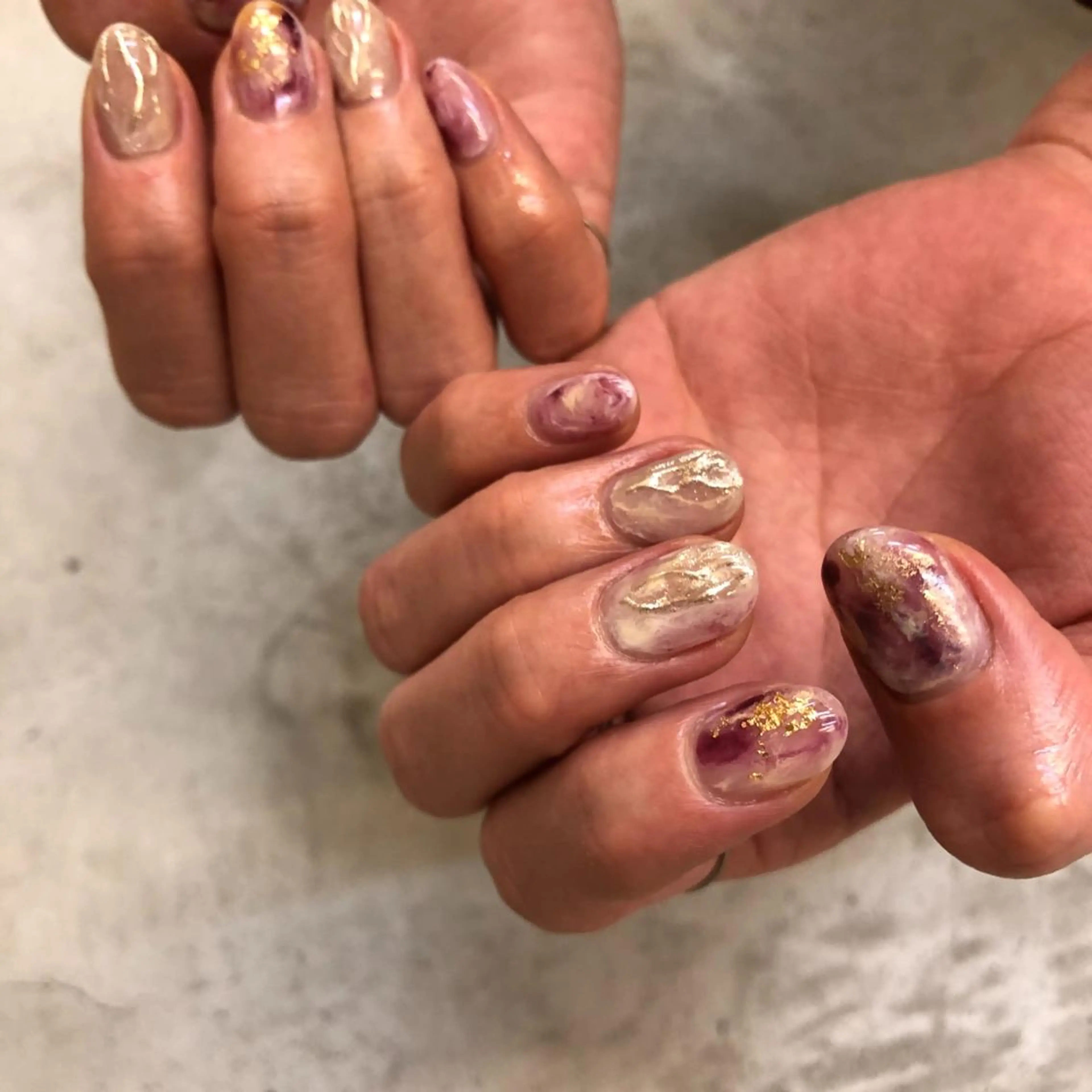 ネイル アートネイル 持ち込み ニュアンスネイル Ca rinaのネイルデザイン