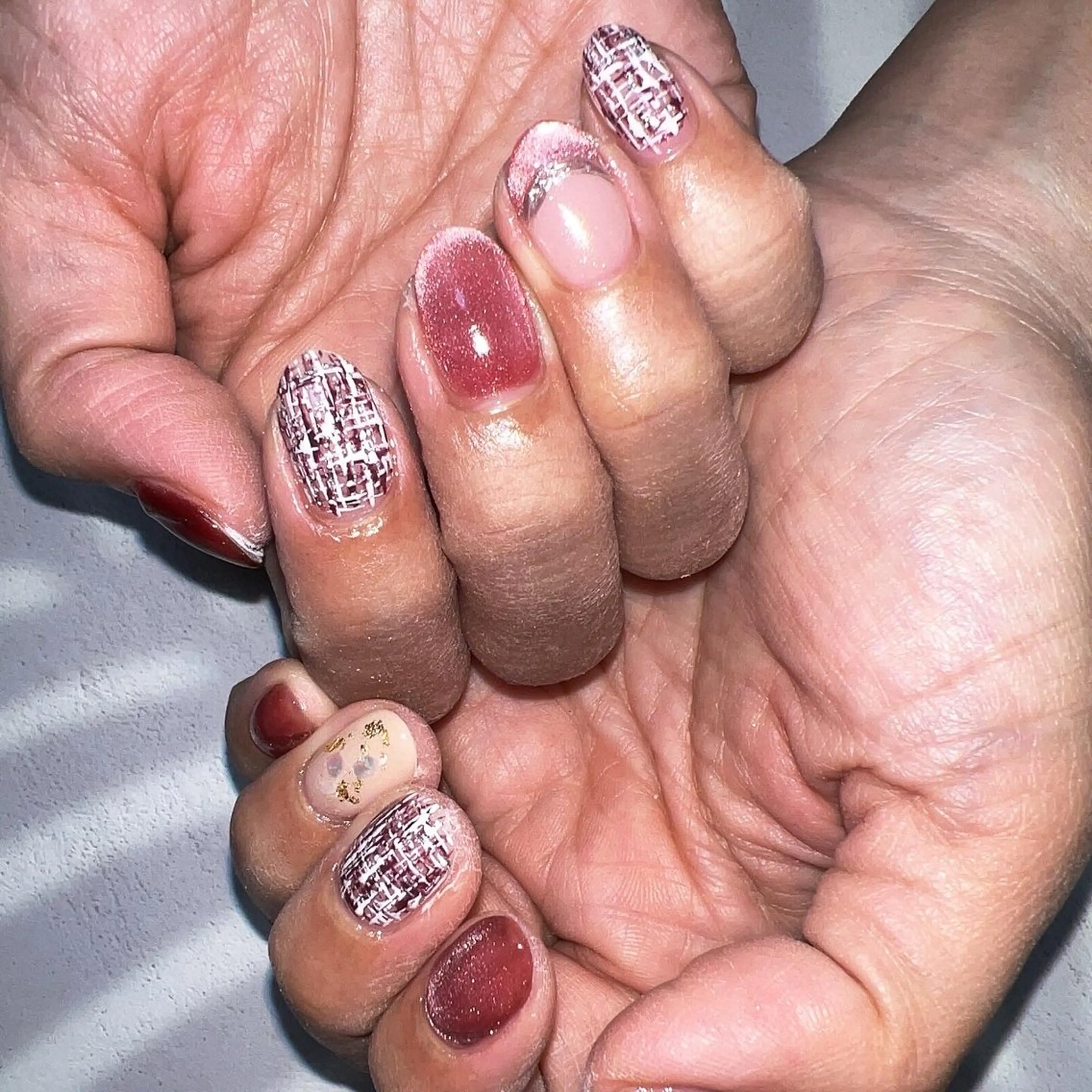 ネイル ツイードネイル coco nailのネイルデザイン