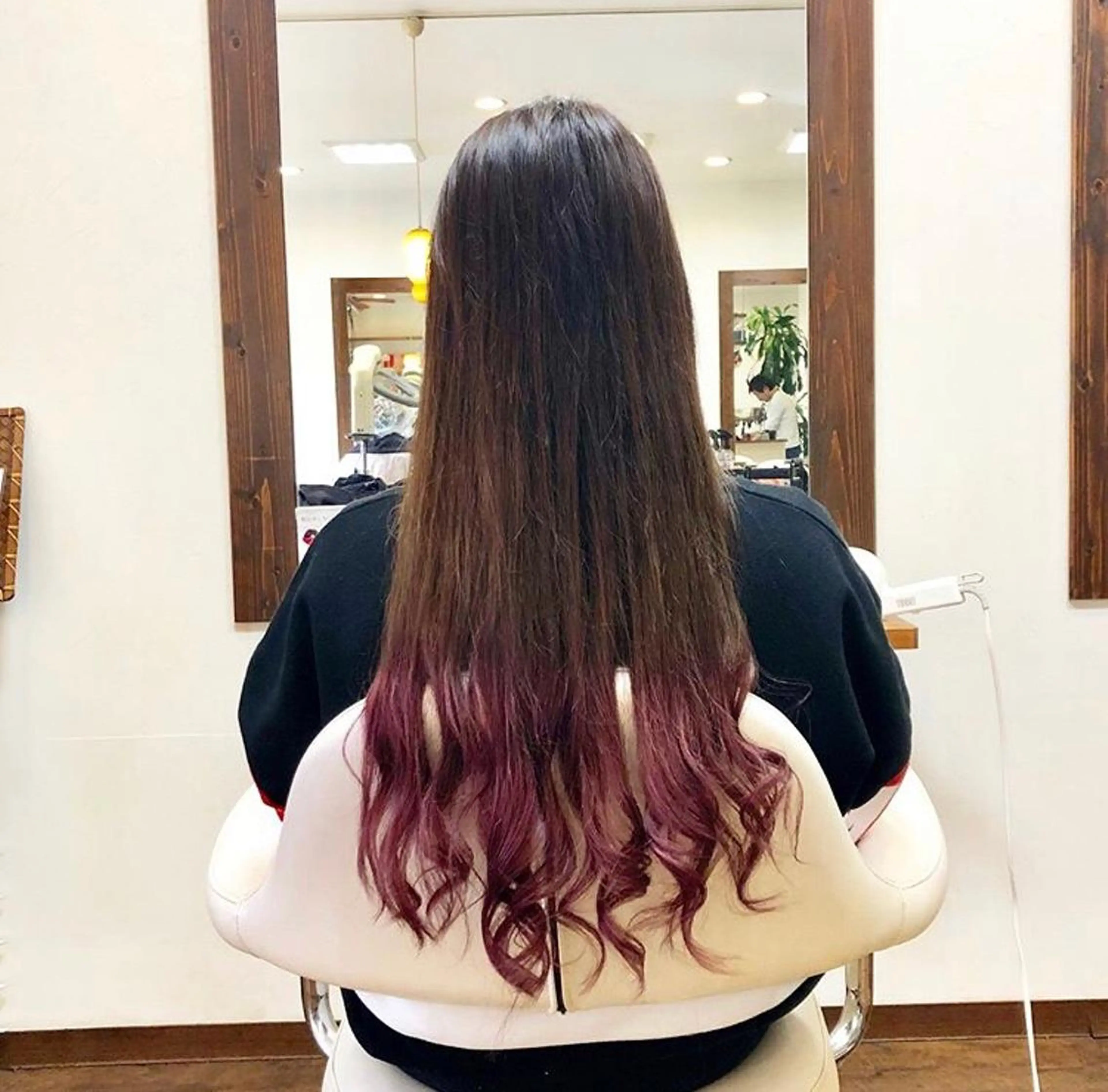 ロング カラー ブリーチ イルミナカラー ピンクカラー ヘアカラー トリートメント ヘアーズ　ゼロ所属・❤️ヘアーズ ゼロ❤️のヘアスタイル