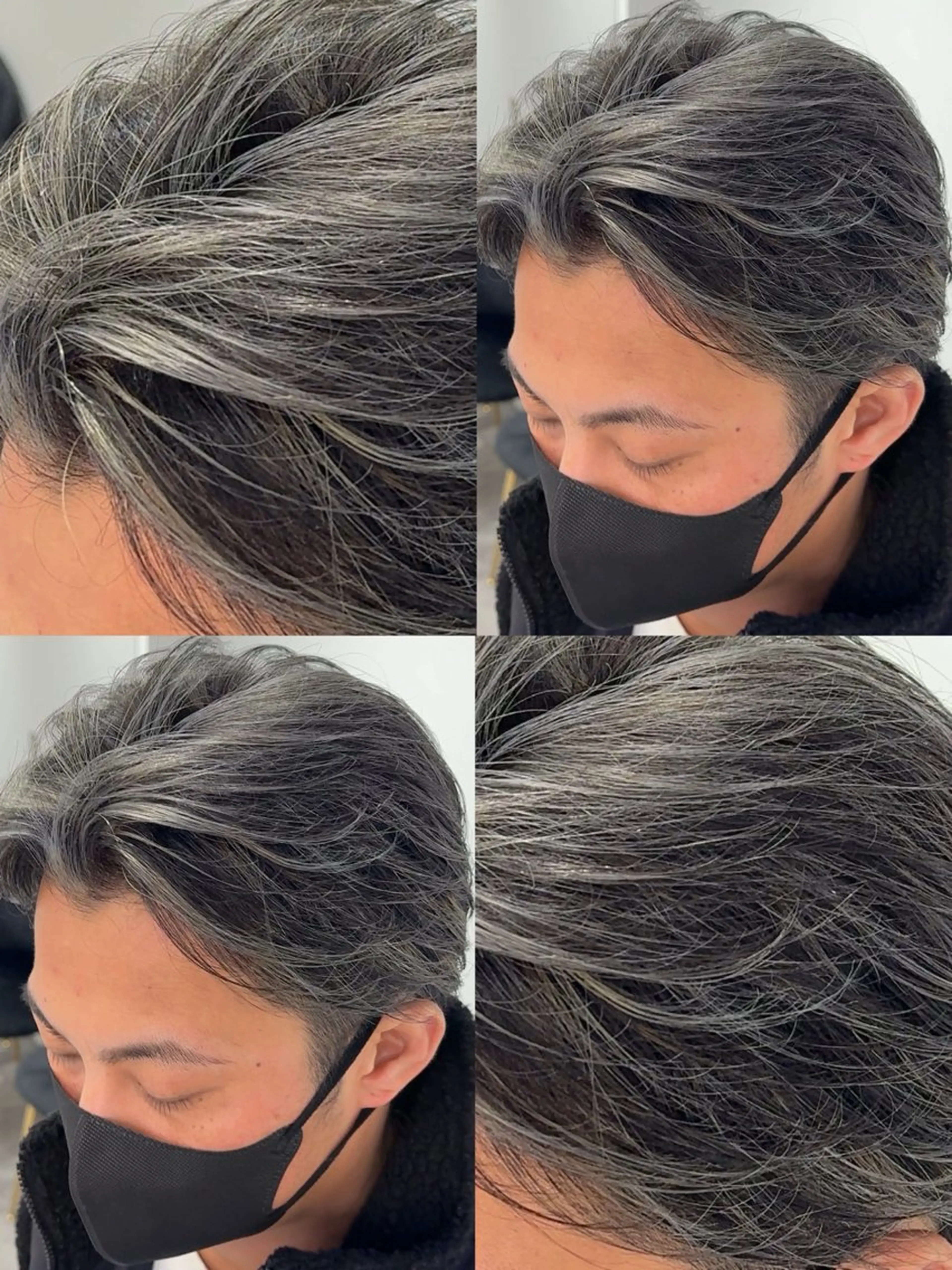 カラー メンズ カット ヘアカラー トリートメント 𝐚𝐨𝐢 メンズ ‪‪/メッシュのヘアスタイル