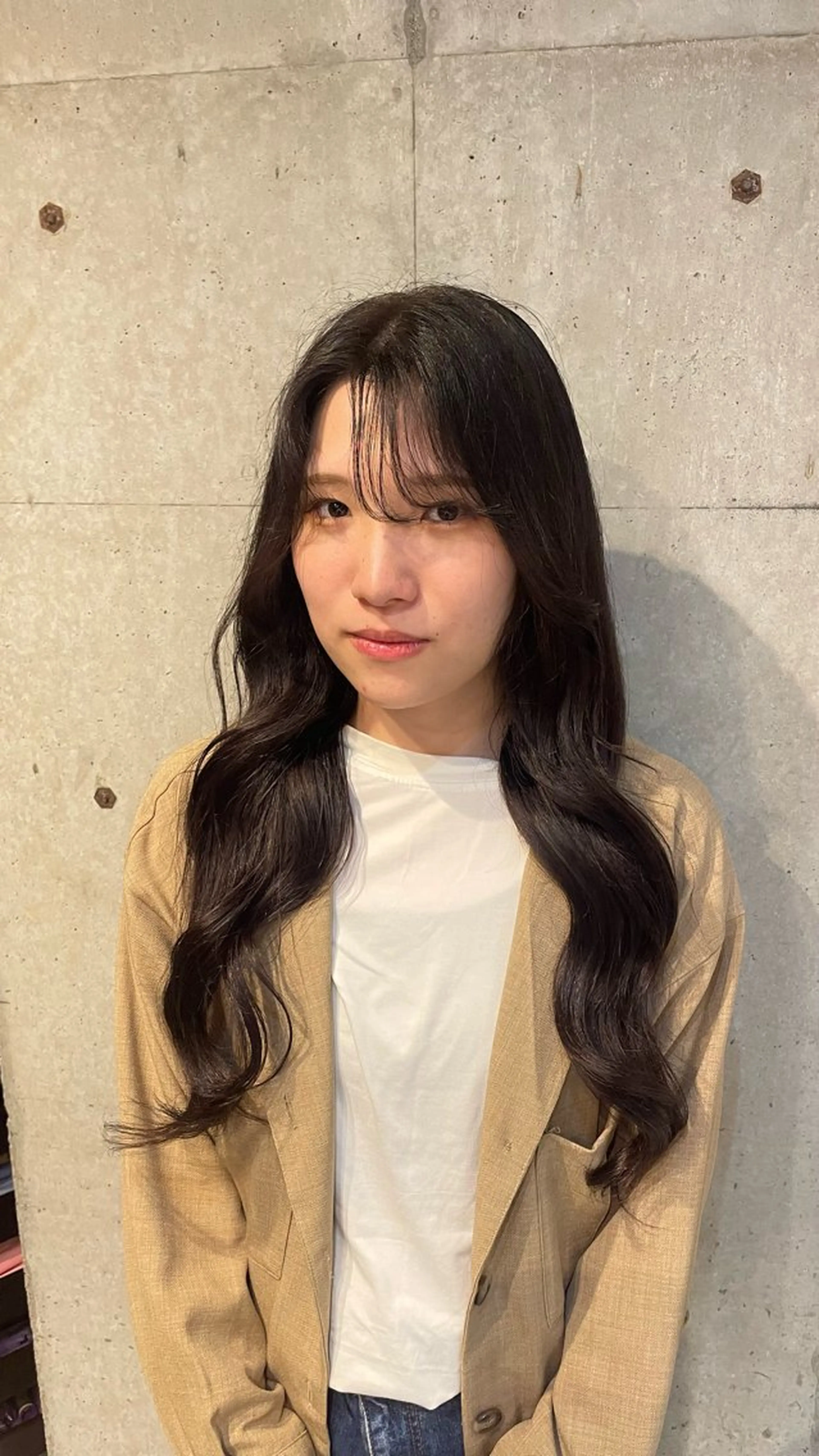 ロング カラー ミルクティーベージュ 新潟万代/MANA♡のヘアスタイル