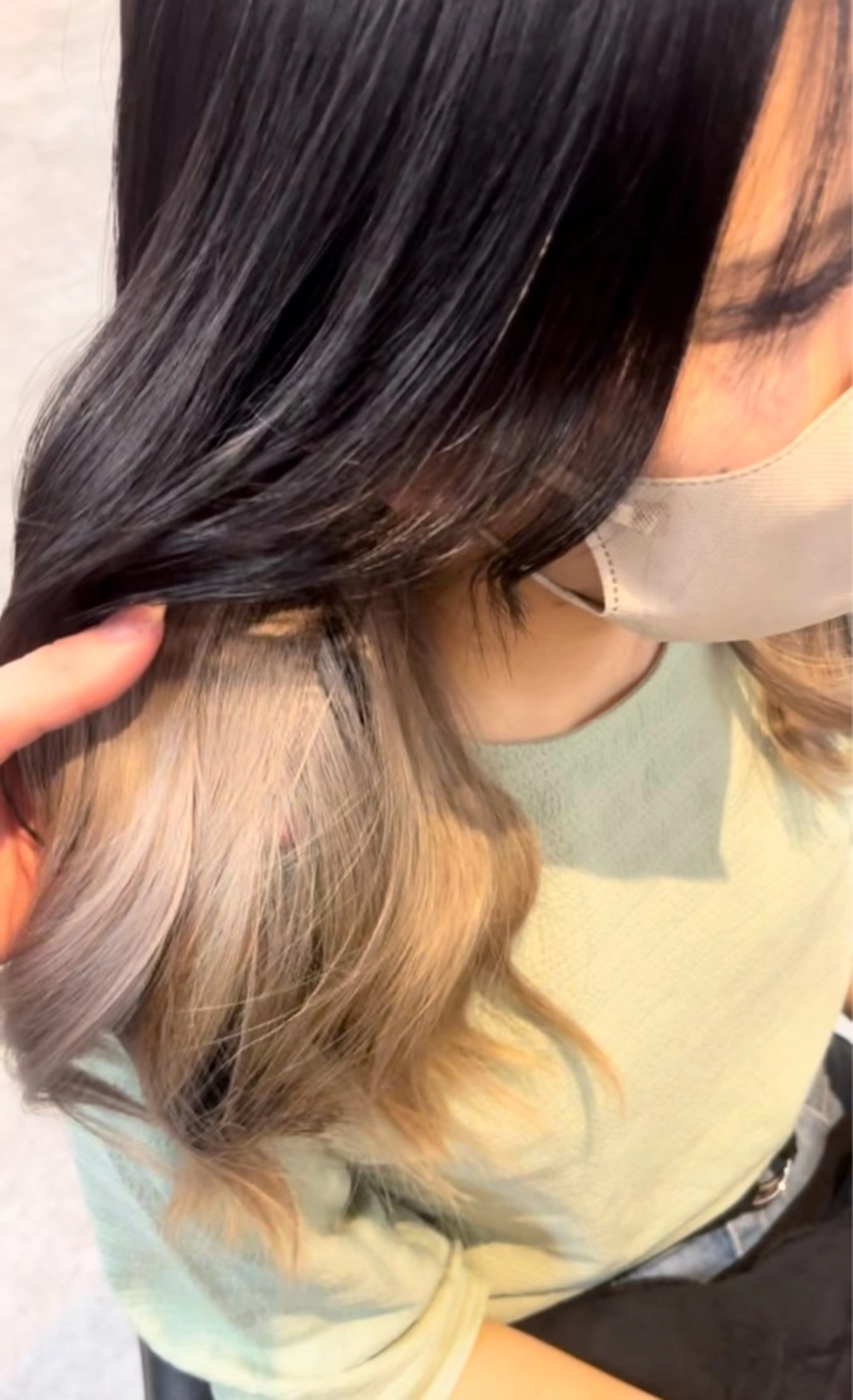 ロング カラー ベージュカラー ホワイトベージュ ヘアカラー トリートメント kanato🇰🇷 【札幌韓国ヘア】のヘアスタイル