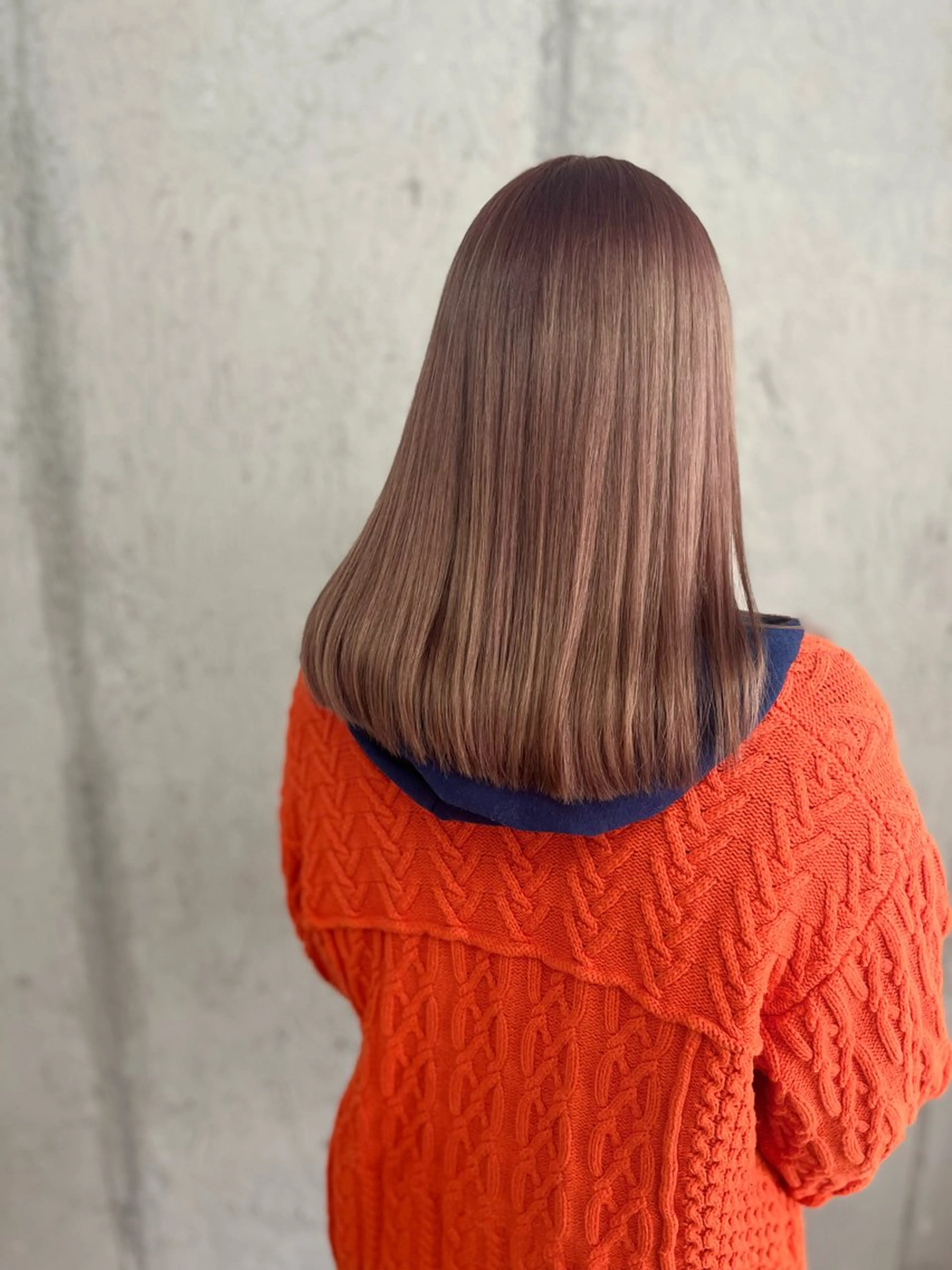 セミロング カラー カット ヘアカラー Mariana雛/ 西大分/ハイライトのヘアスタイル