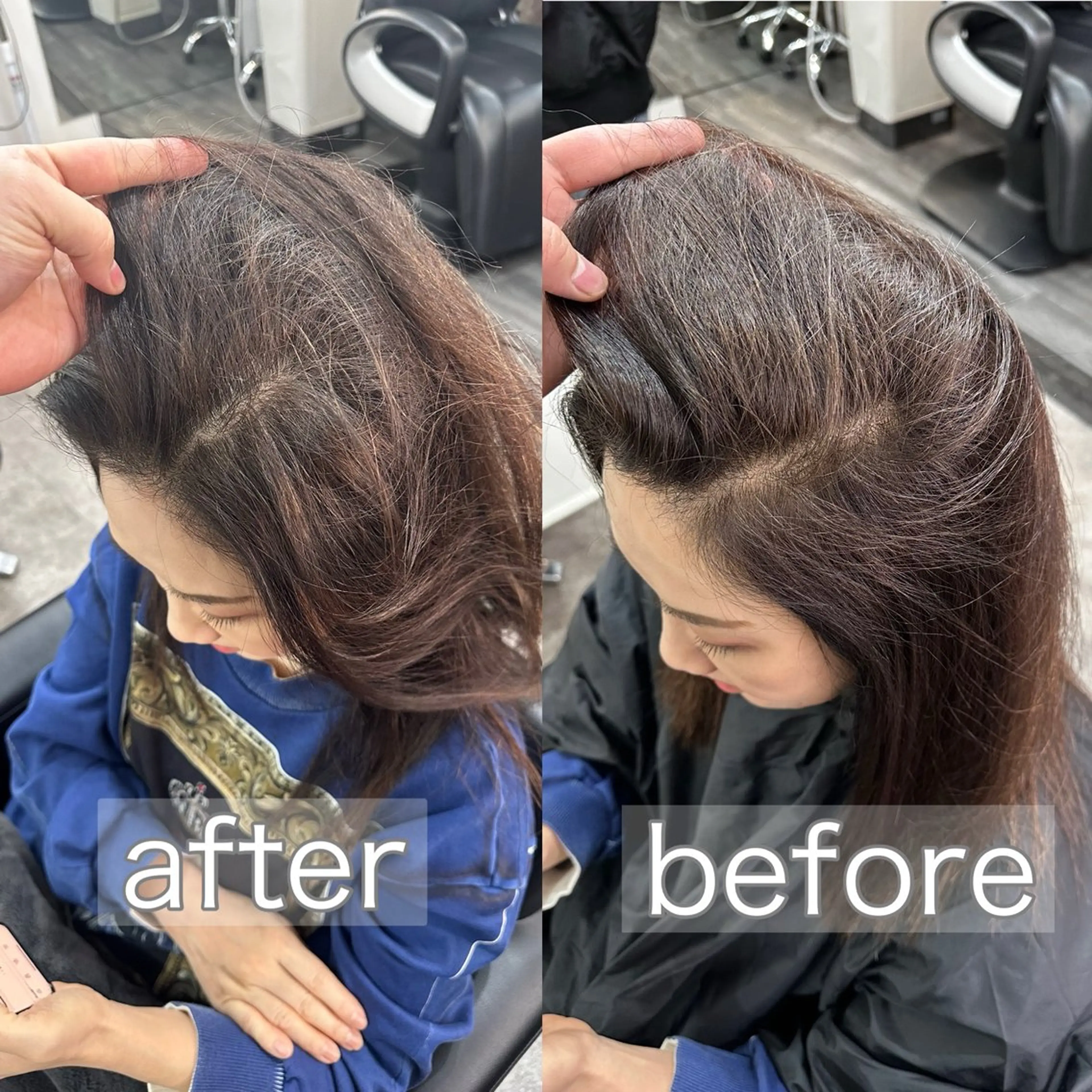 ロング カラー Gain所属・リク/韓国風/レイヤ ー/ボブ/ショートのヘアスタイル