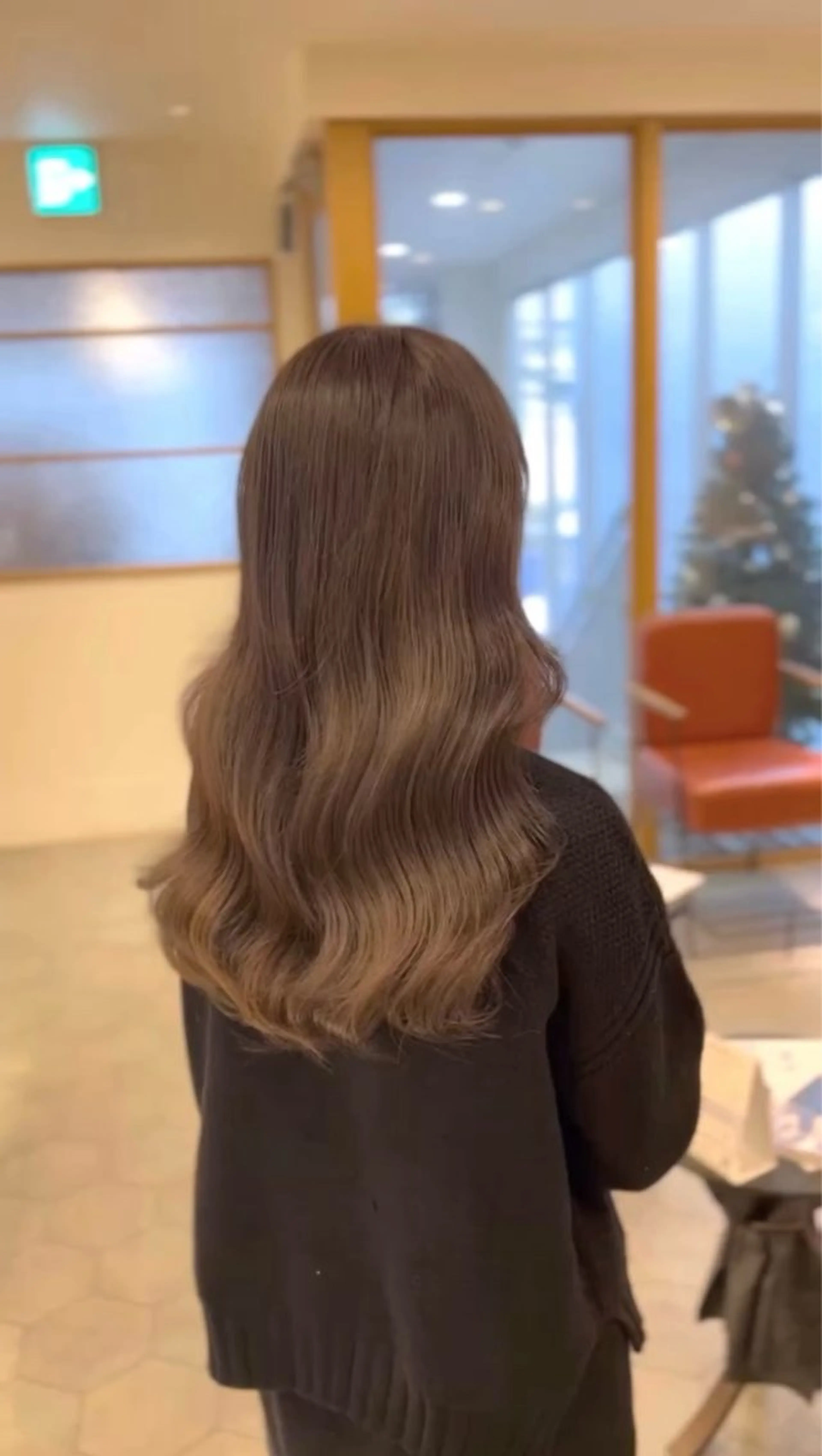 ロング カラー カット ヘアカラー トリートメント 韓国風・ブリーチなし あり•エクステ・後藤のヘアスタイル